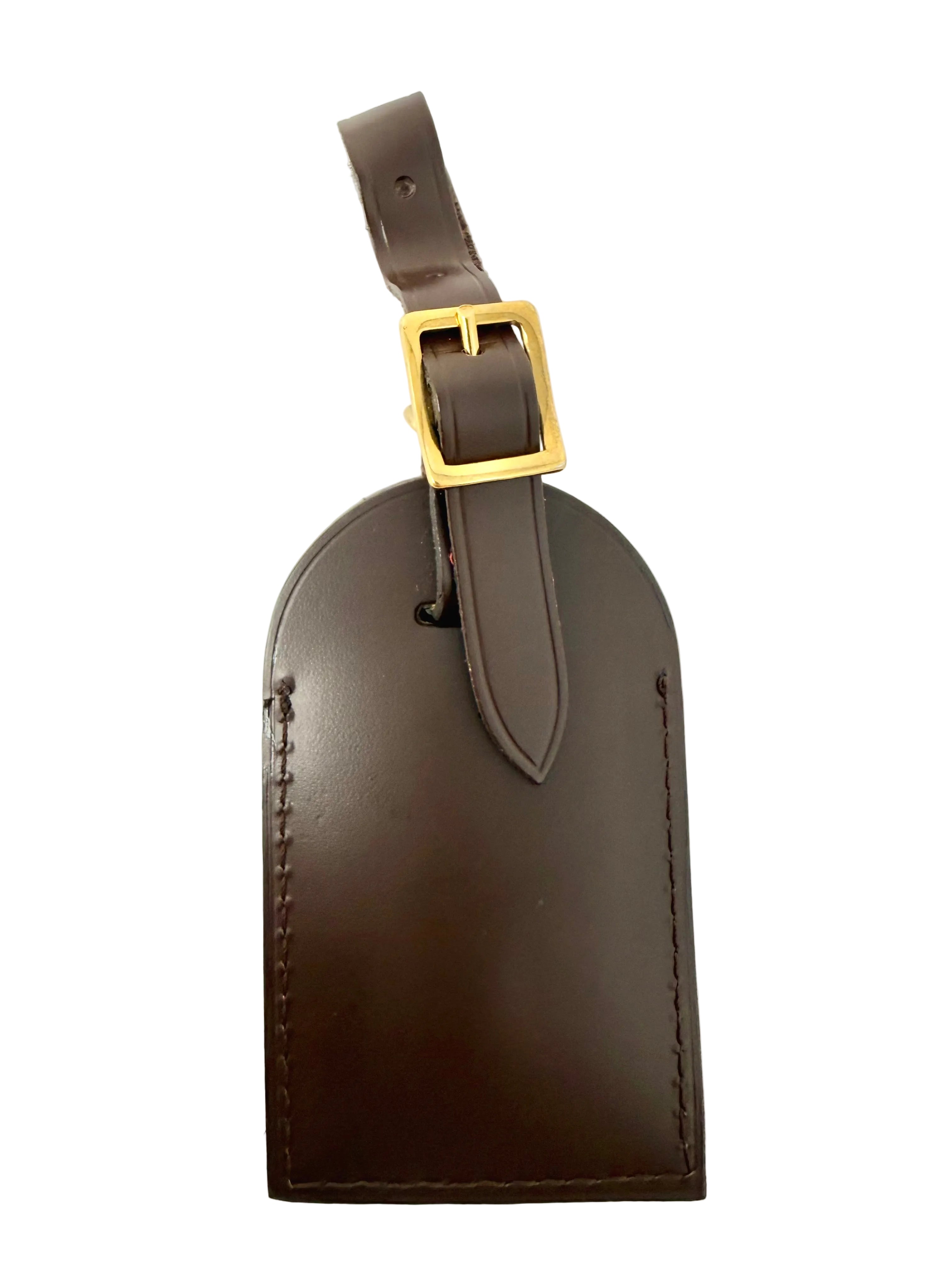 Louis Vuitton Calfskin Luggage Tag – Ebene, Excellent Condition