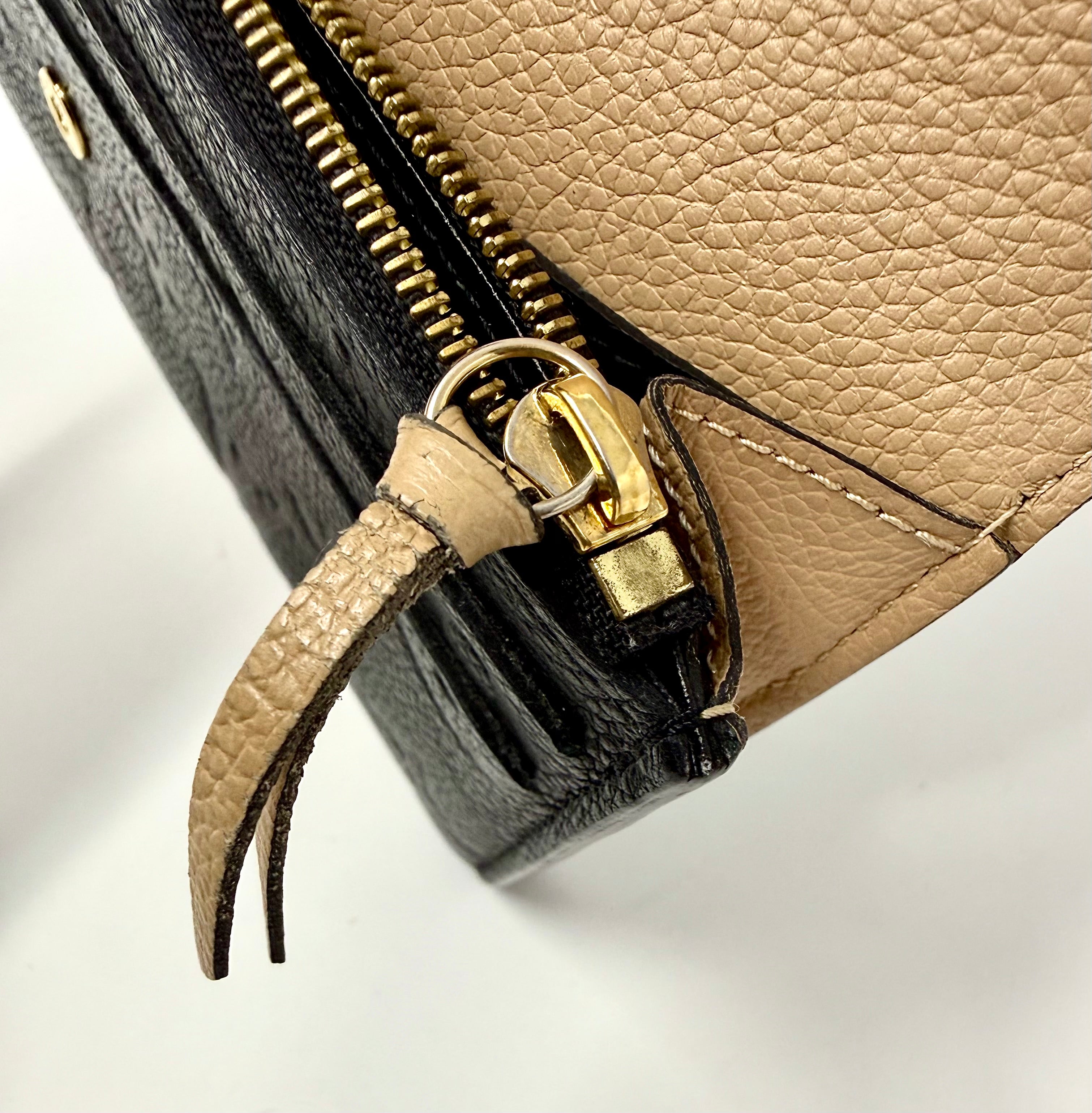 Louis Vuitton Monogram Empreinte Emilie Wallet – Black / Dune, CA4178 (2018)