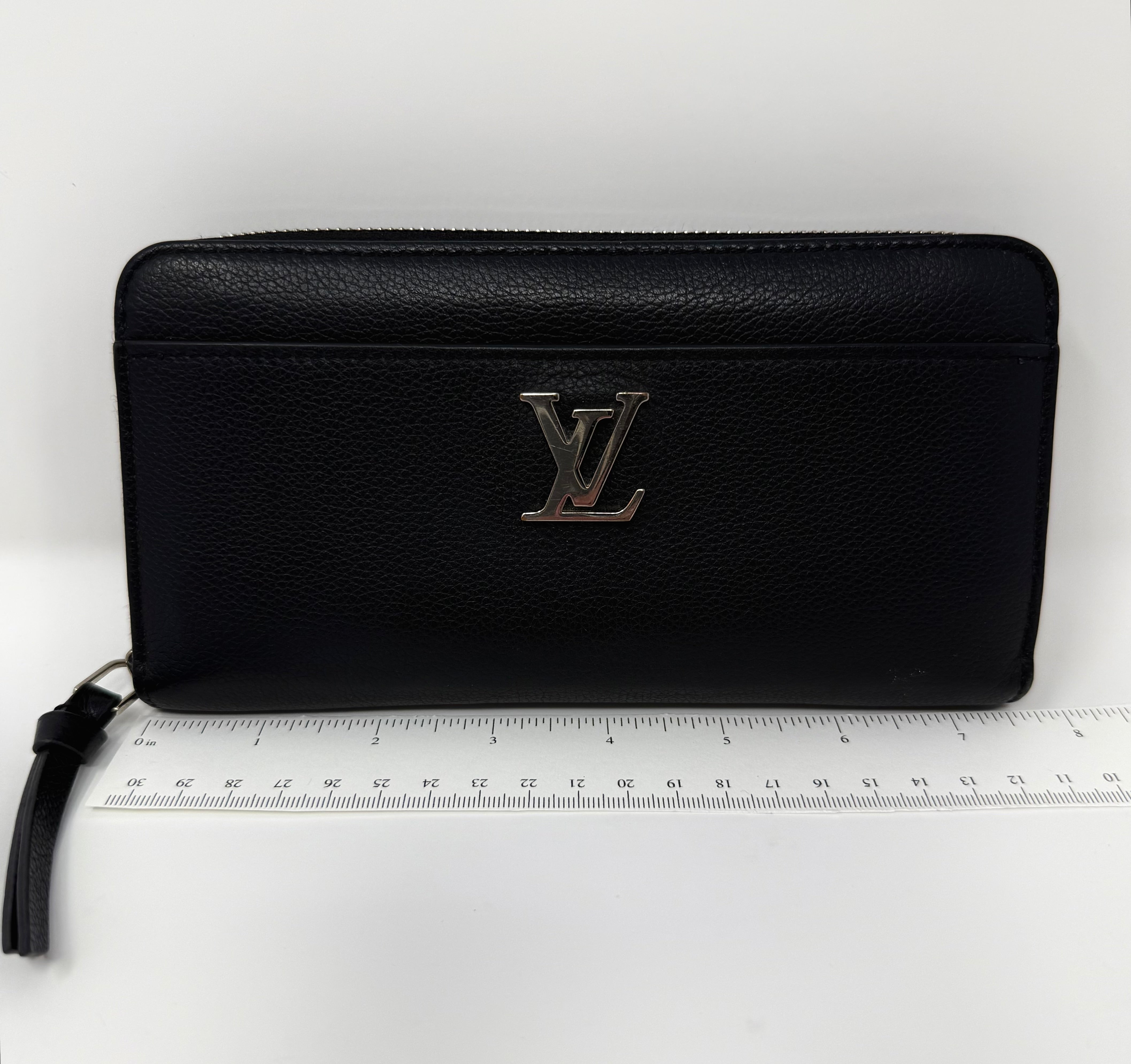Louis Vuitton Lockme Zippy Wallet – Noir Black Calfskin, UB0129 (2019), Full Set