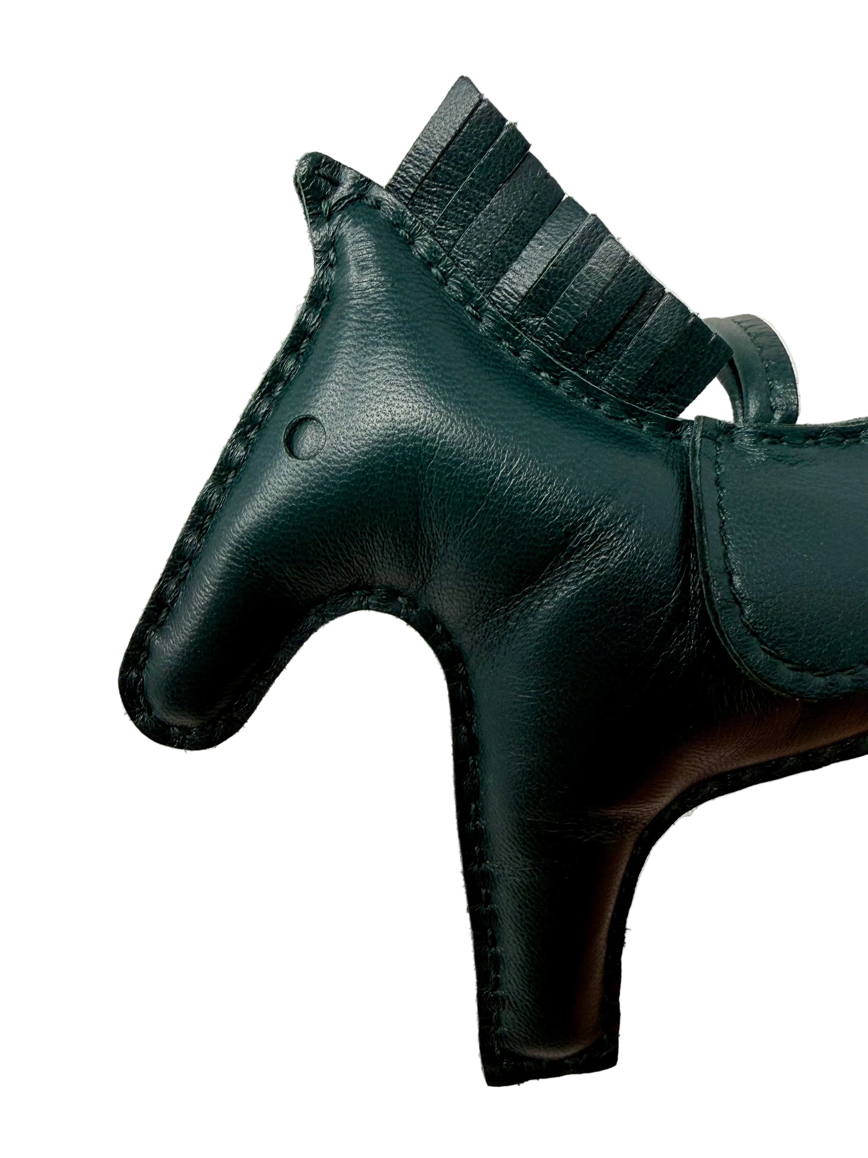 Hermès Rodeo PM Bag Charm in Vert Cyprès