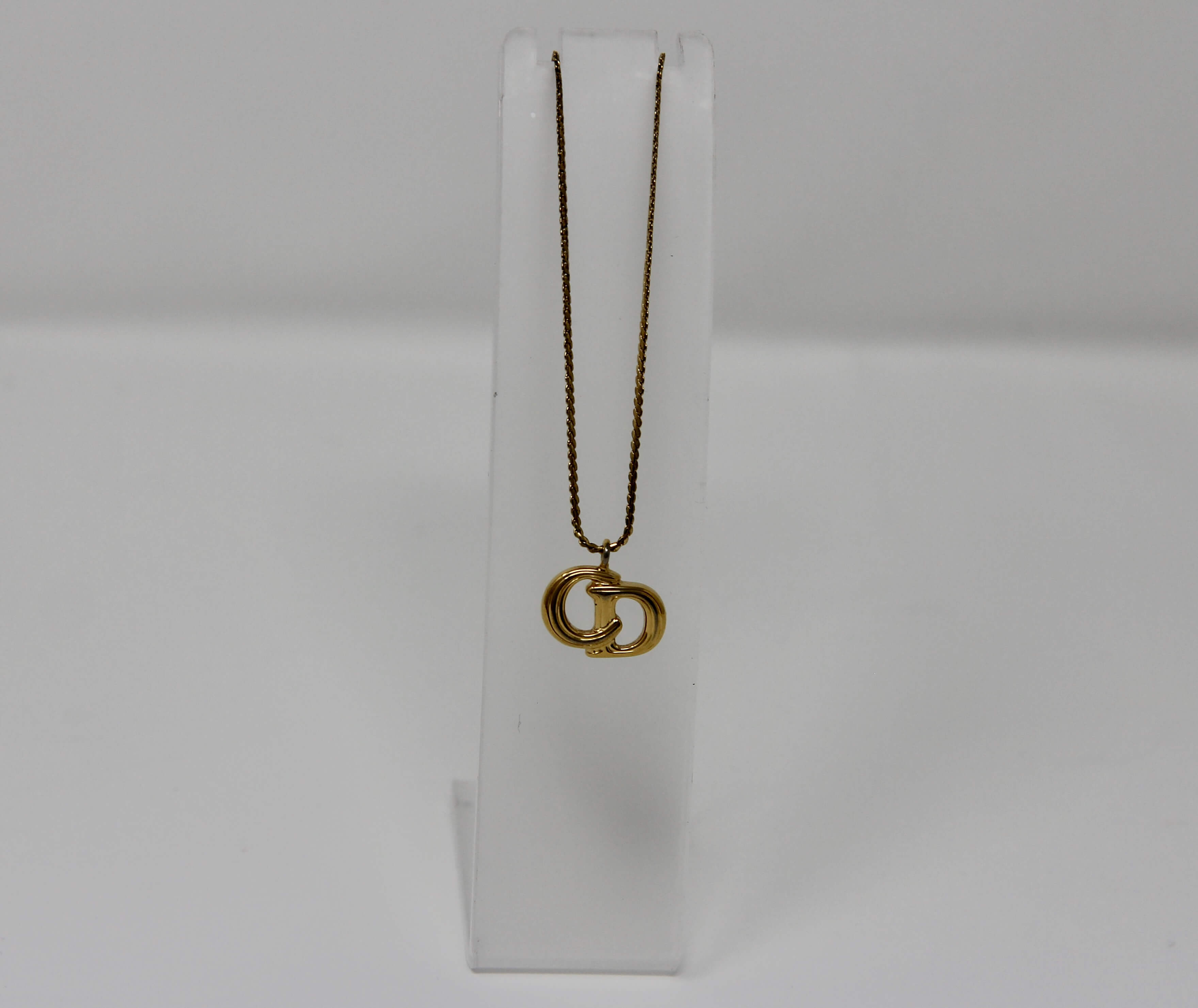 Christian Dior - Vintage “CD” Logo Necklace