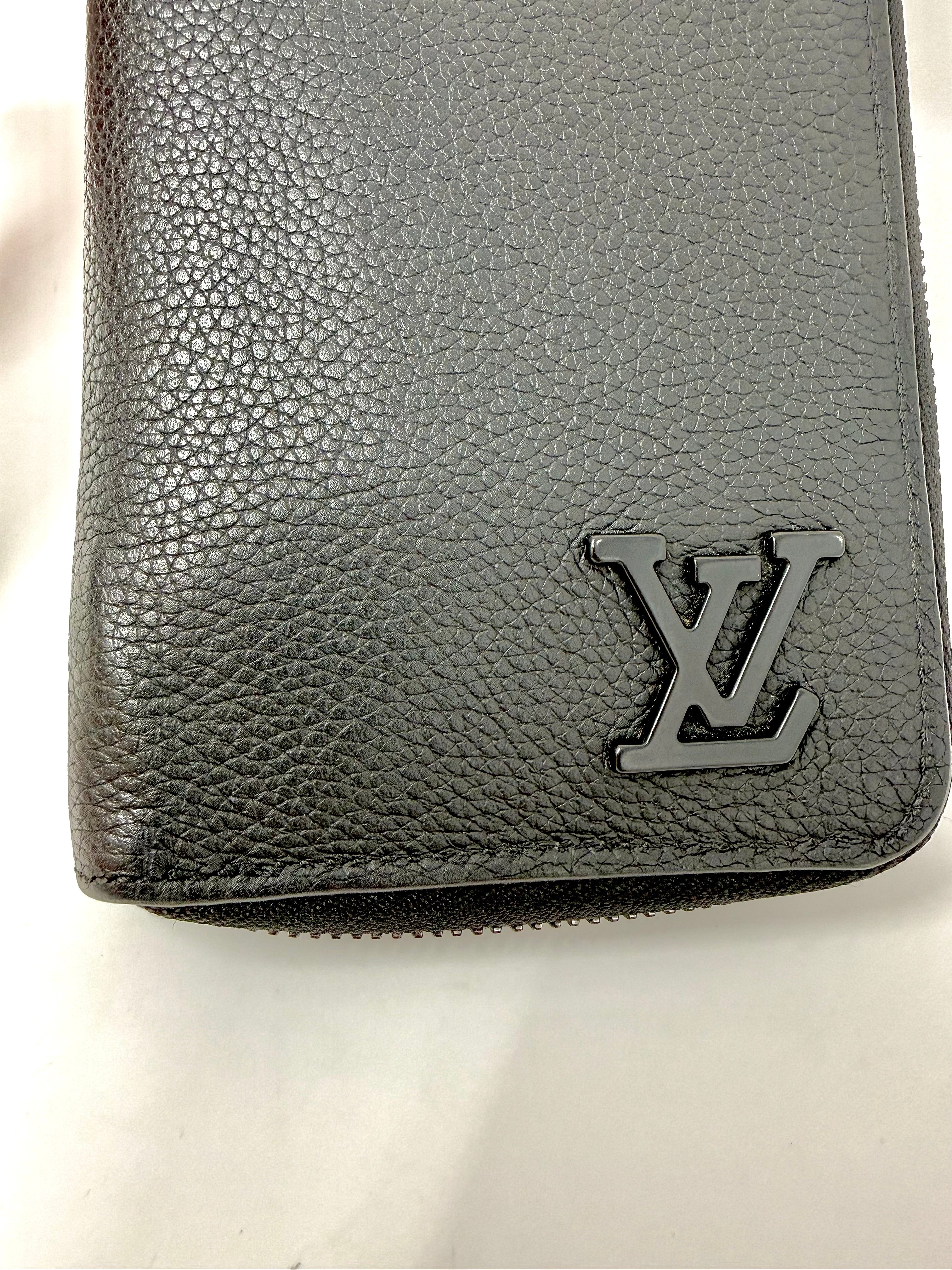 Louis Vuitton Aerogram Zippy Wallet Vertical – Black Leather | Full Set