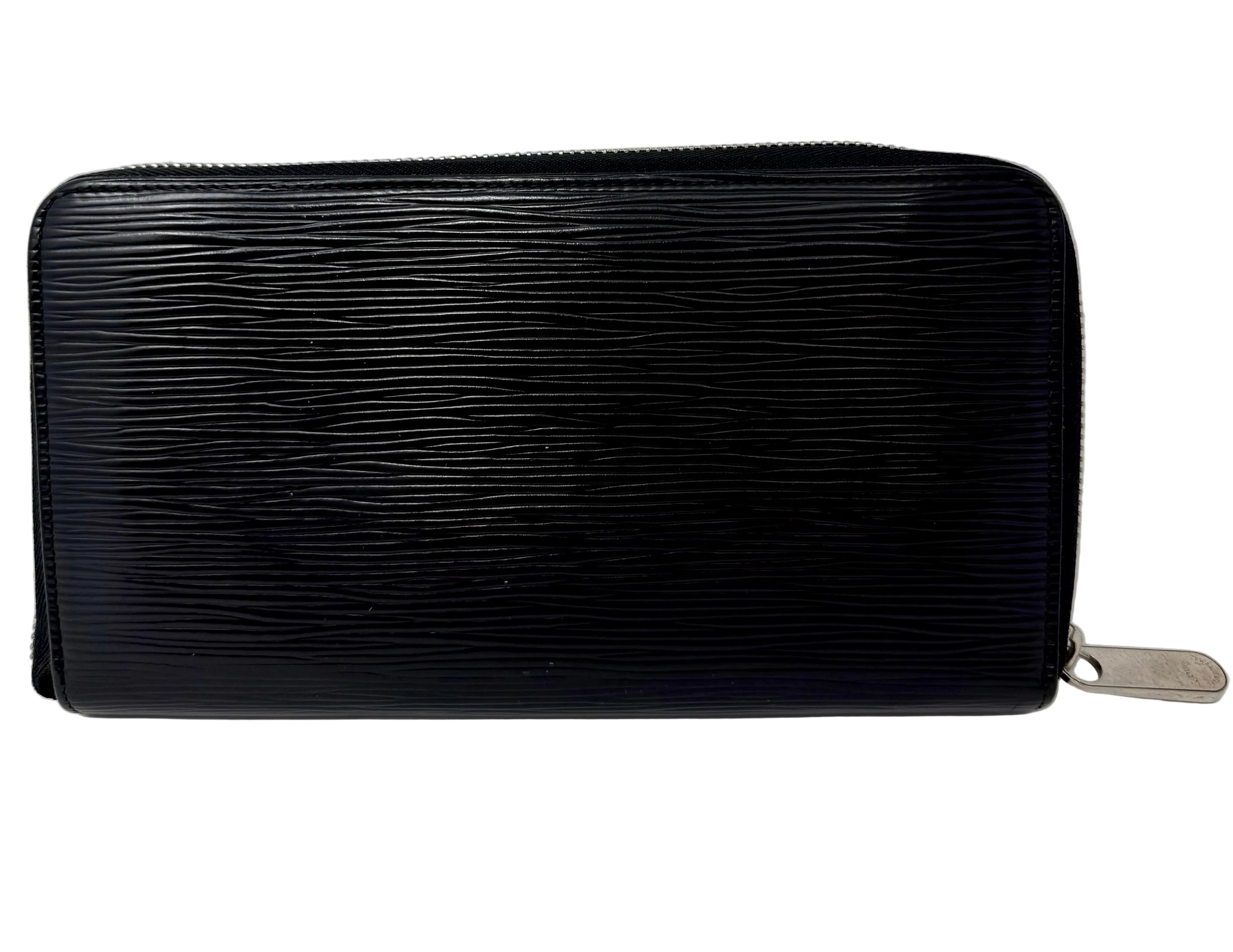 Louis Vuitton Black Epi Leather Zippy Organizer Wallet, SN5008 (2008)