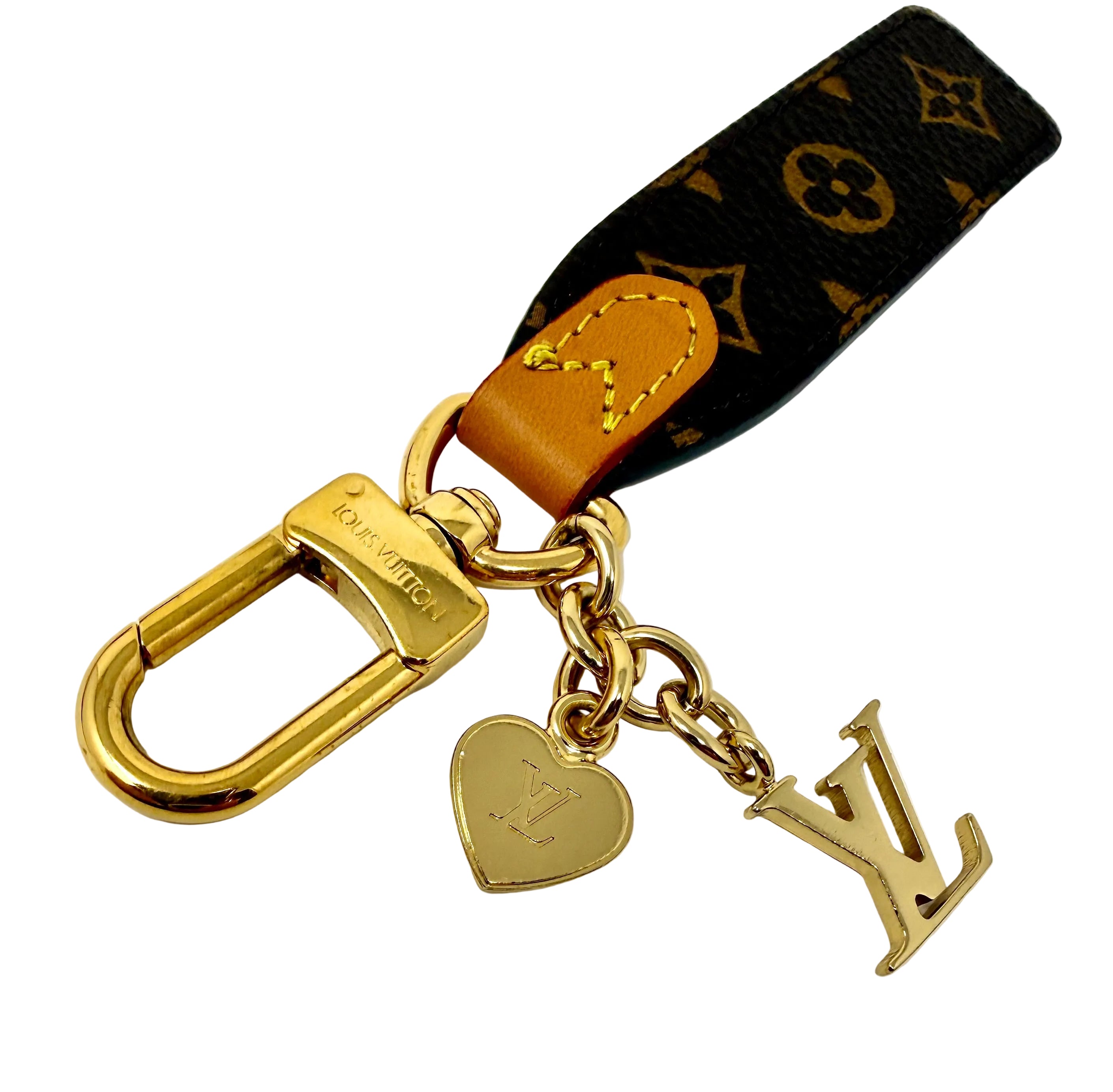 Louis Vuitton LV Cherished Tab Key Holder – Monogram (M01184), full set, like new