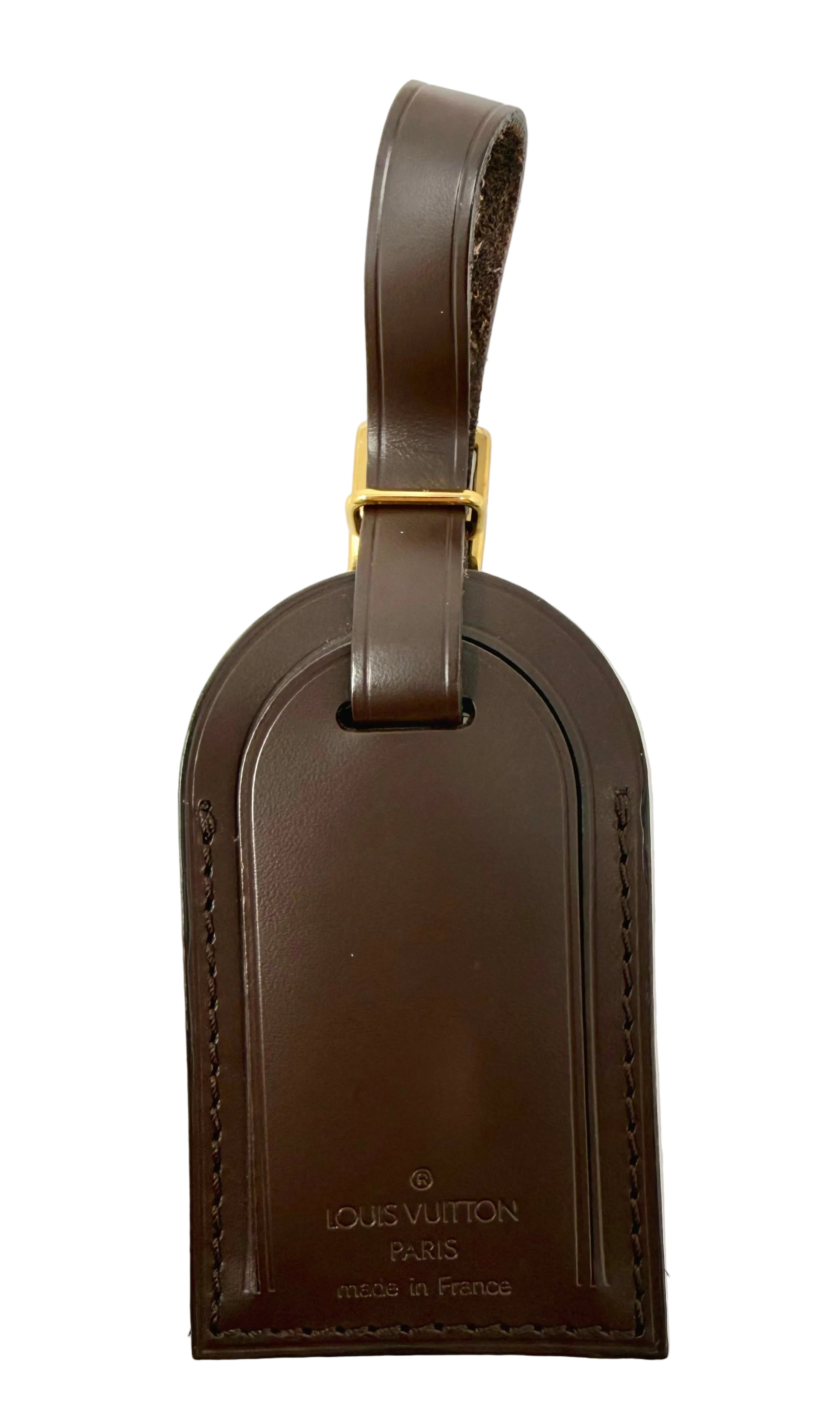 Louis Vuitton Calfskin Luggage Tag – Ebene, Excellent Condition