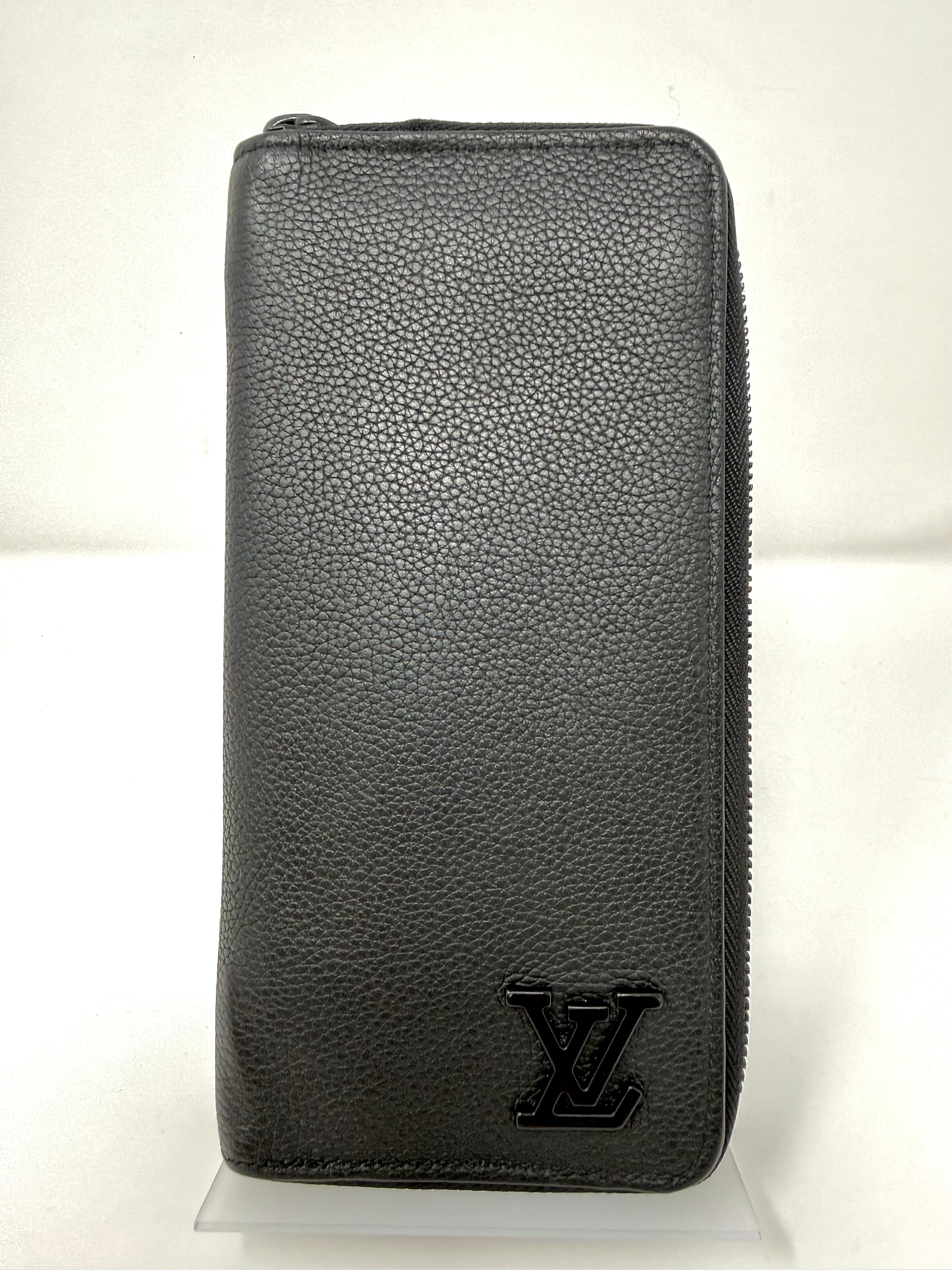 Louis Vuitton Aerogram Zippy Wallet Vertical – Black Leather | Full Set