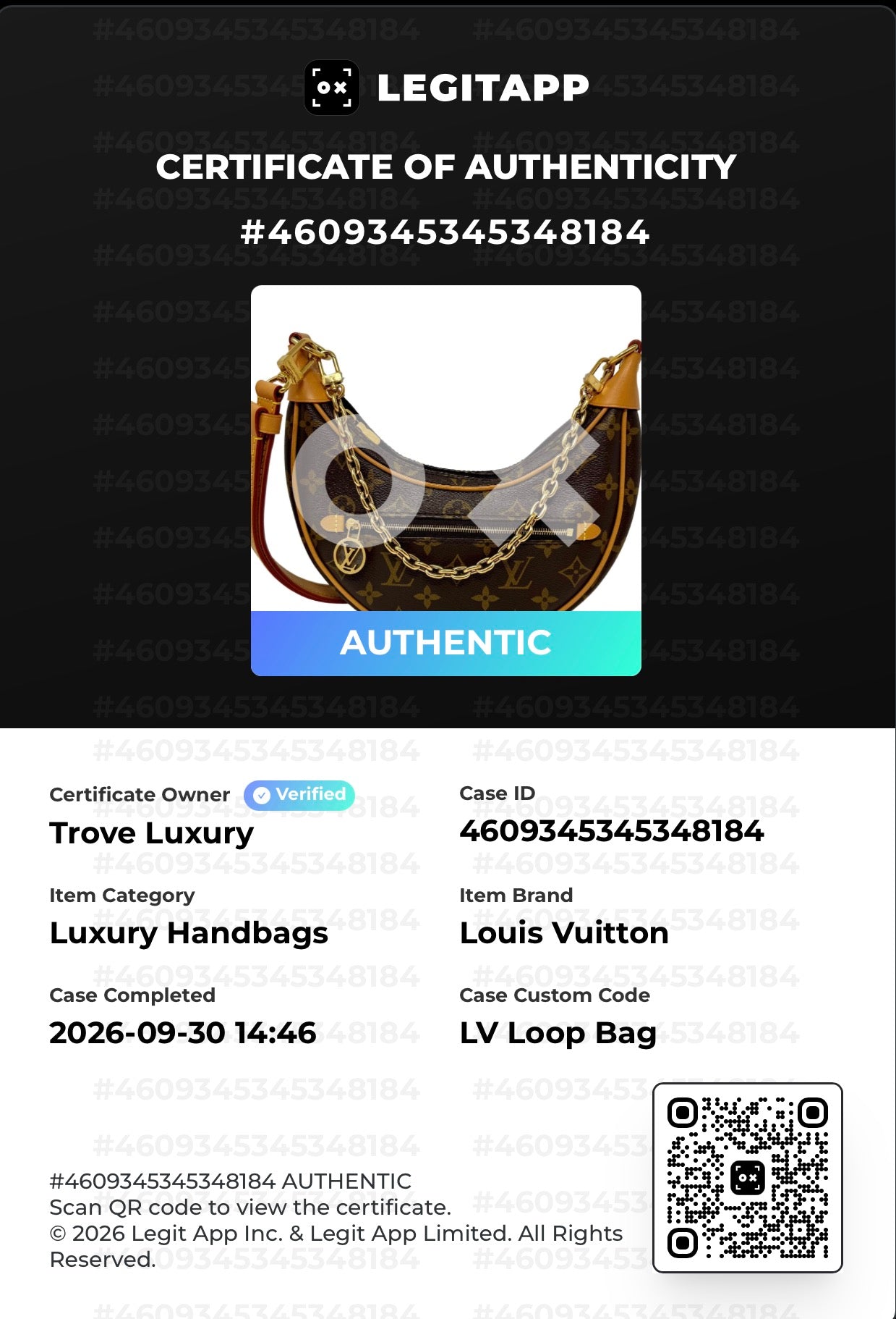 Louis Vuitton Loop Bag – Monogram Canvas, Gold Hardware, Full Set, Excellent Condition!