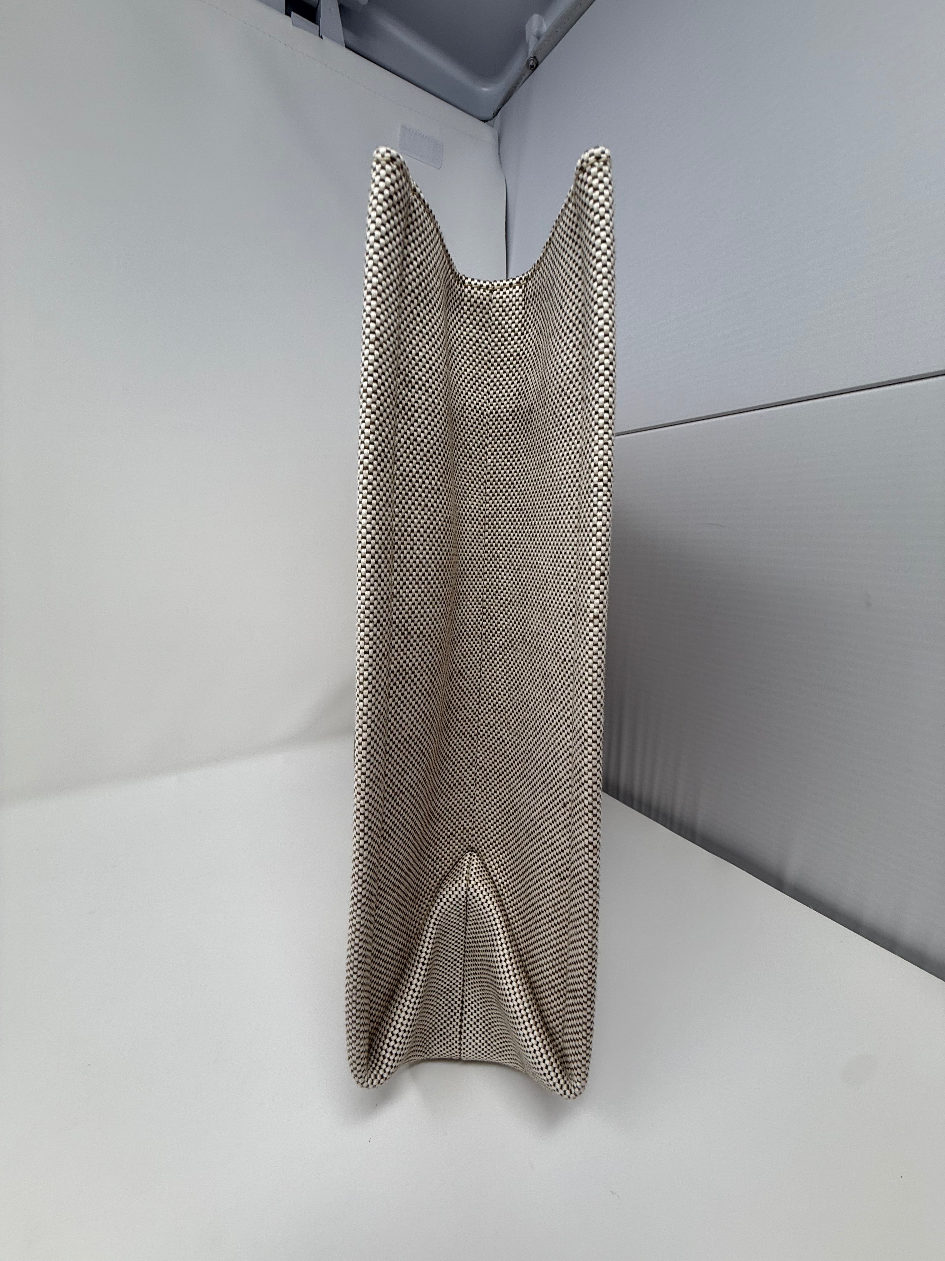Chloé Medium Woody Tote, White & Brown, Like New