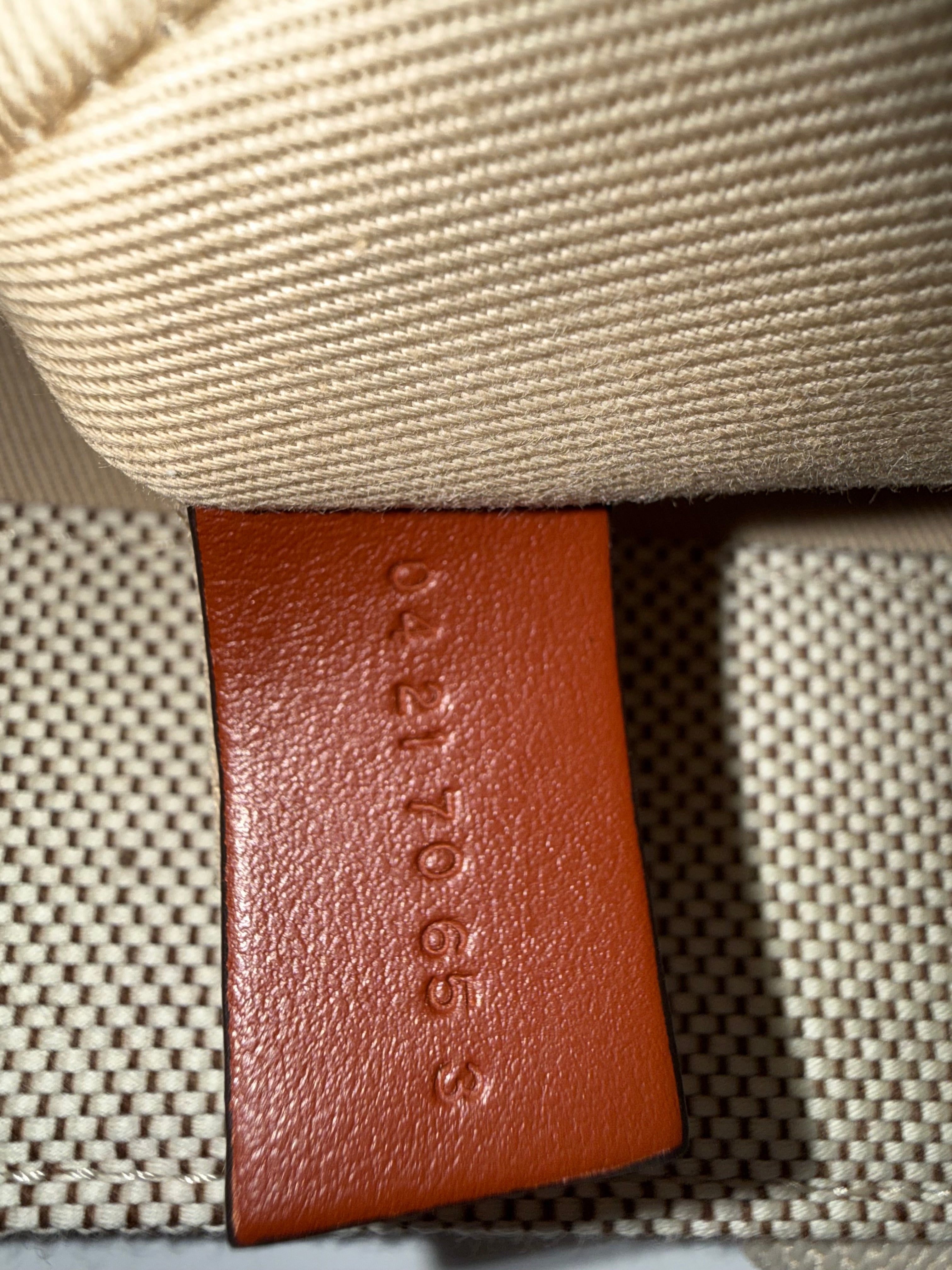Chloé Medium Woody Tote, White & Brown, Like New