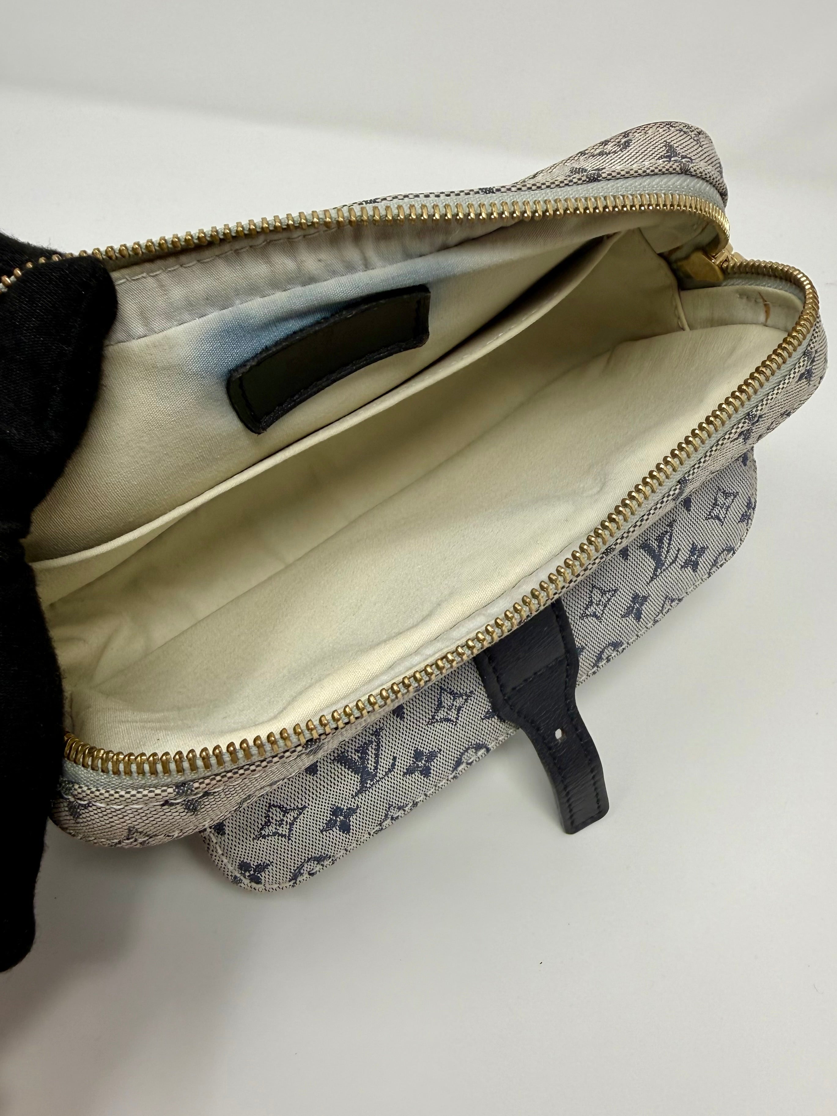 Louis Vuitton Mini Lin Juliette Shoulder Bag, Vintage 2001, Blue Monogram Canvas