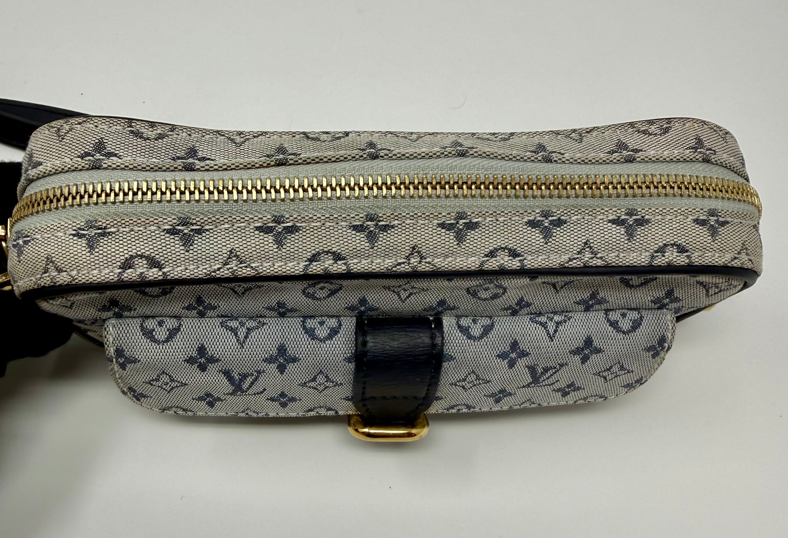Louis Vuitton Mini Lin Juliette Shoulder Bag, Vintage 2001, Blue Monogram Canvas