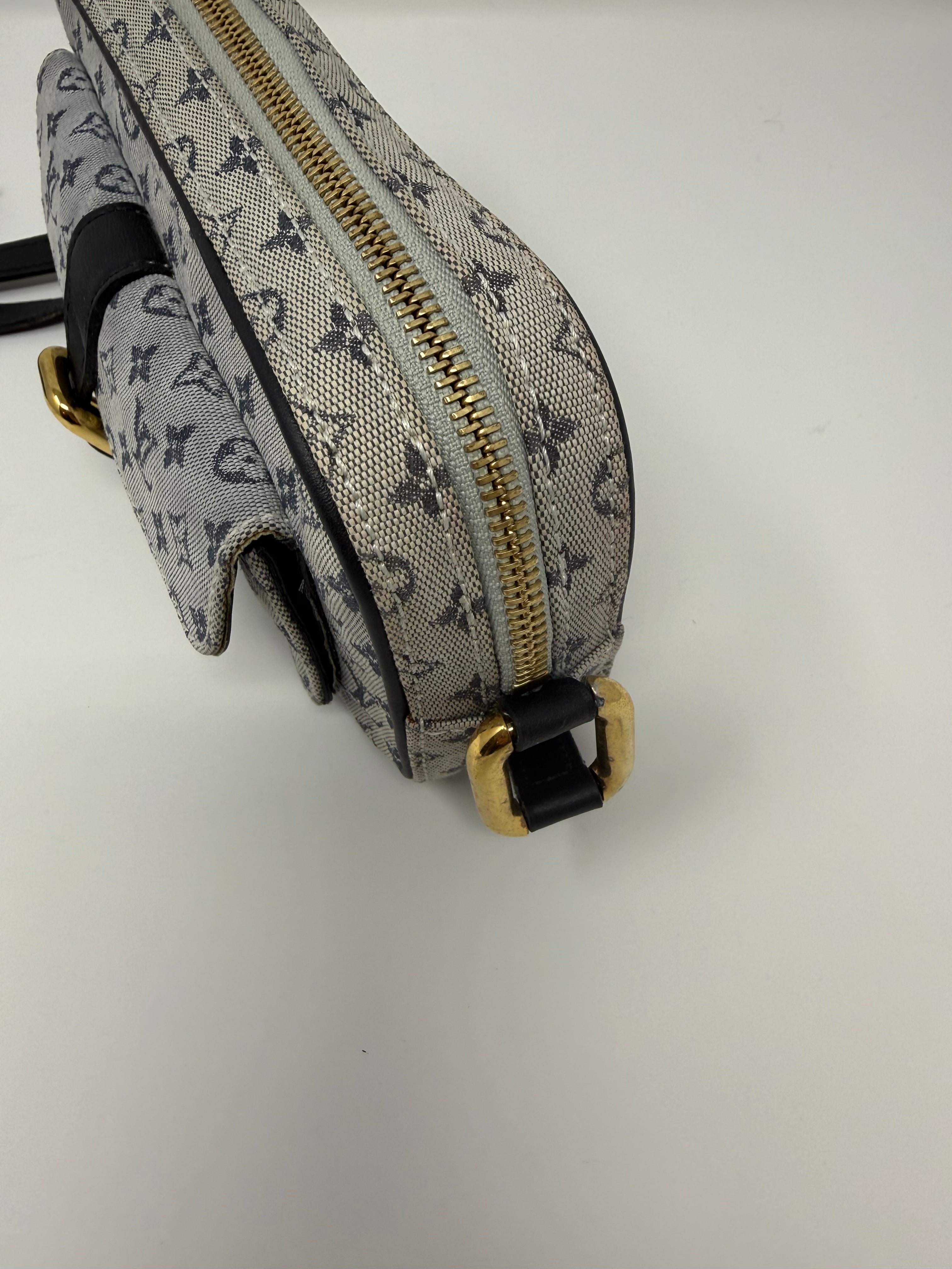 Louis Vuitton Mini Lin Juliette Shoulder Bag, Vintage 2001, Blue Monogram Canvas
