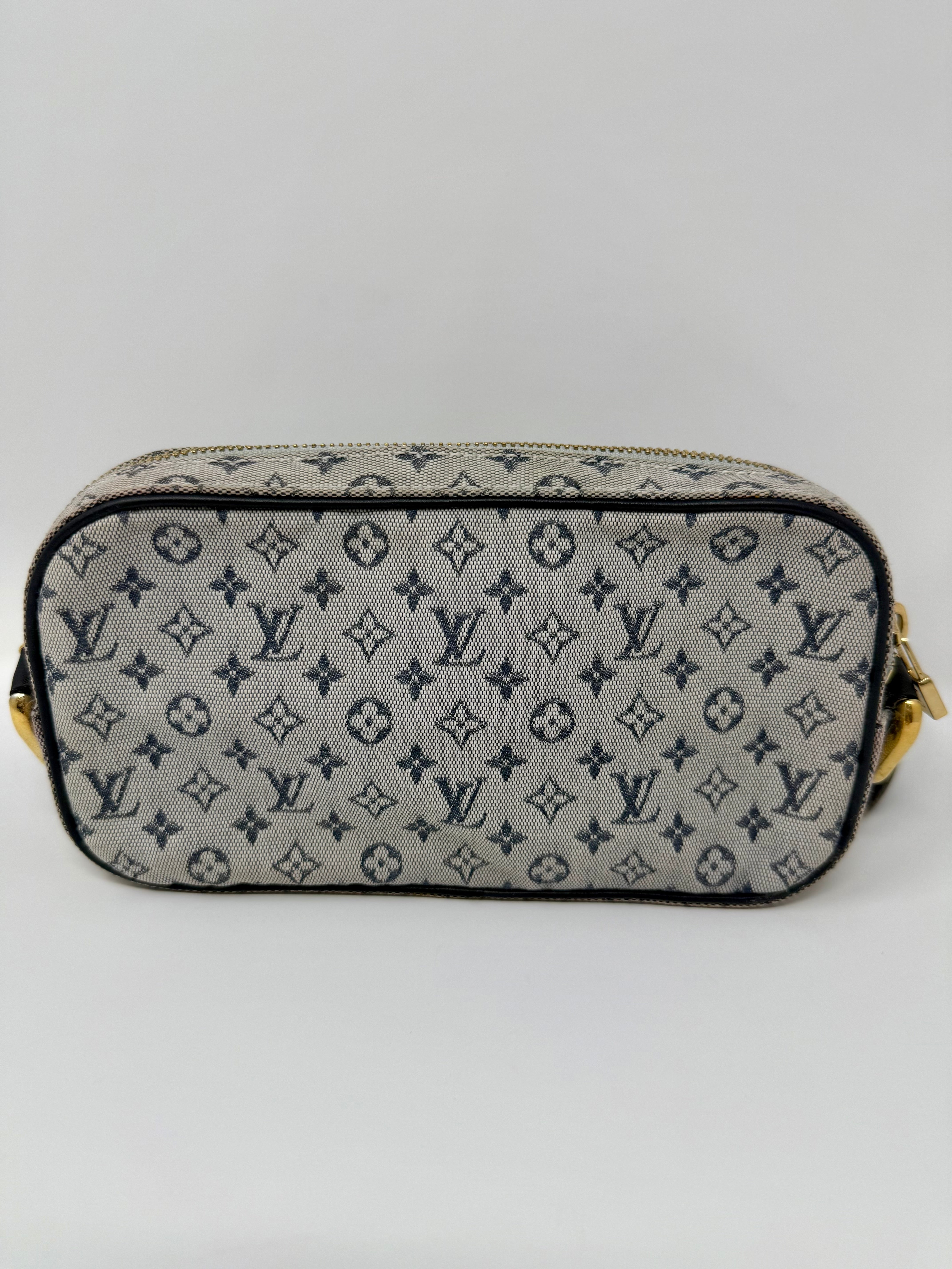 Louis Vuitton Mini Lin Juliette Shoulder Bag, Vintage 2001, Blue Monogram Canvas