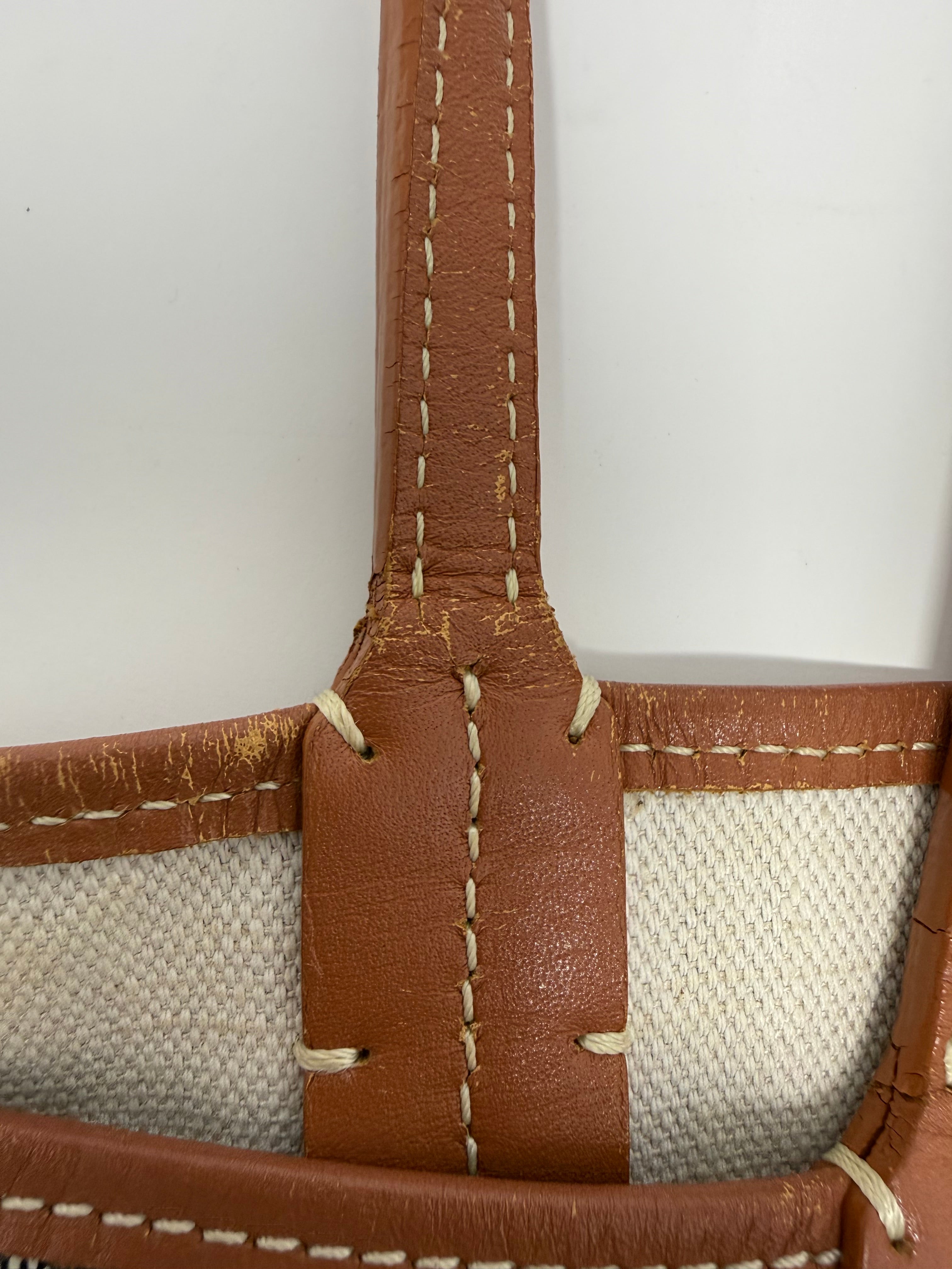 Goyard St. Louis PM Tote – Black Gold with Attached Pouch