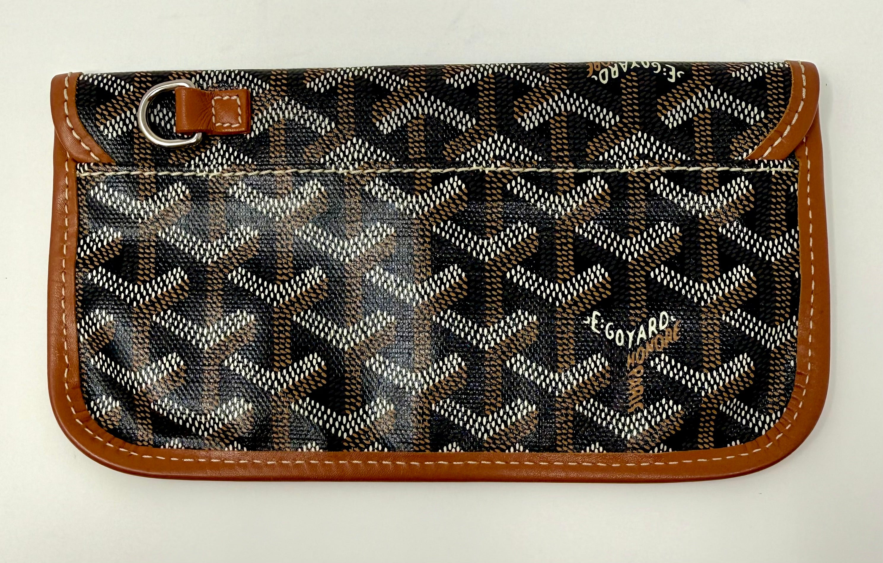 Goyard St. Louis PM Tote – Black Gold with Attached Pouch