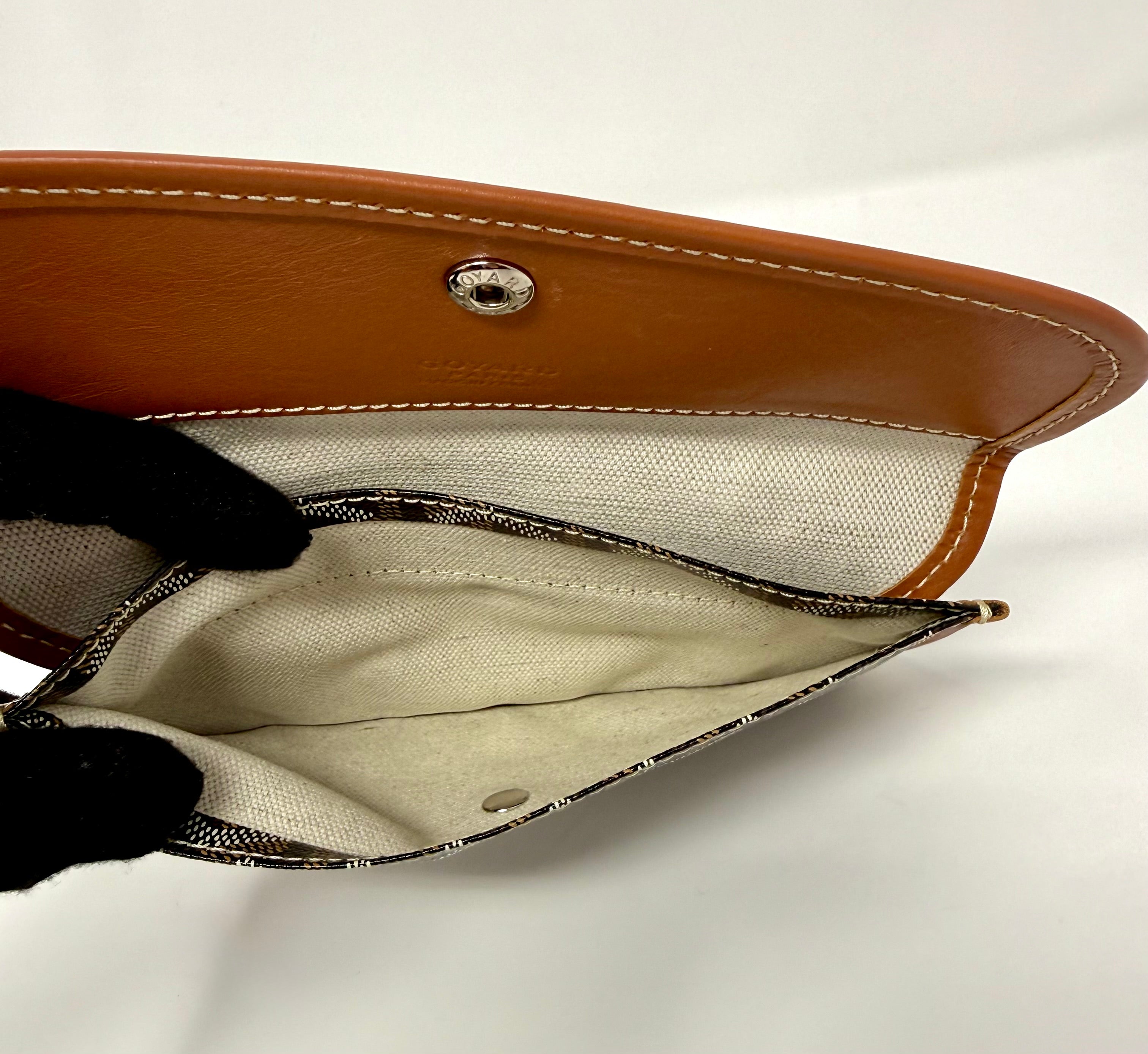 Goyard St. Louis PM Tote – Black Gold with Attached Pouch