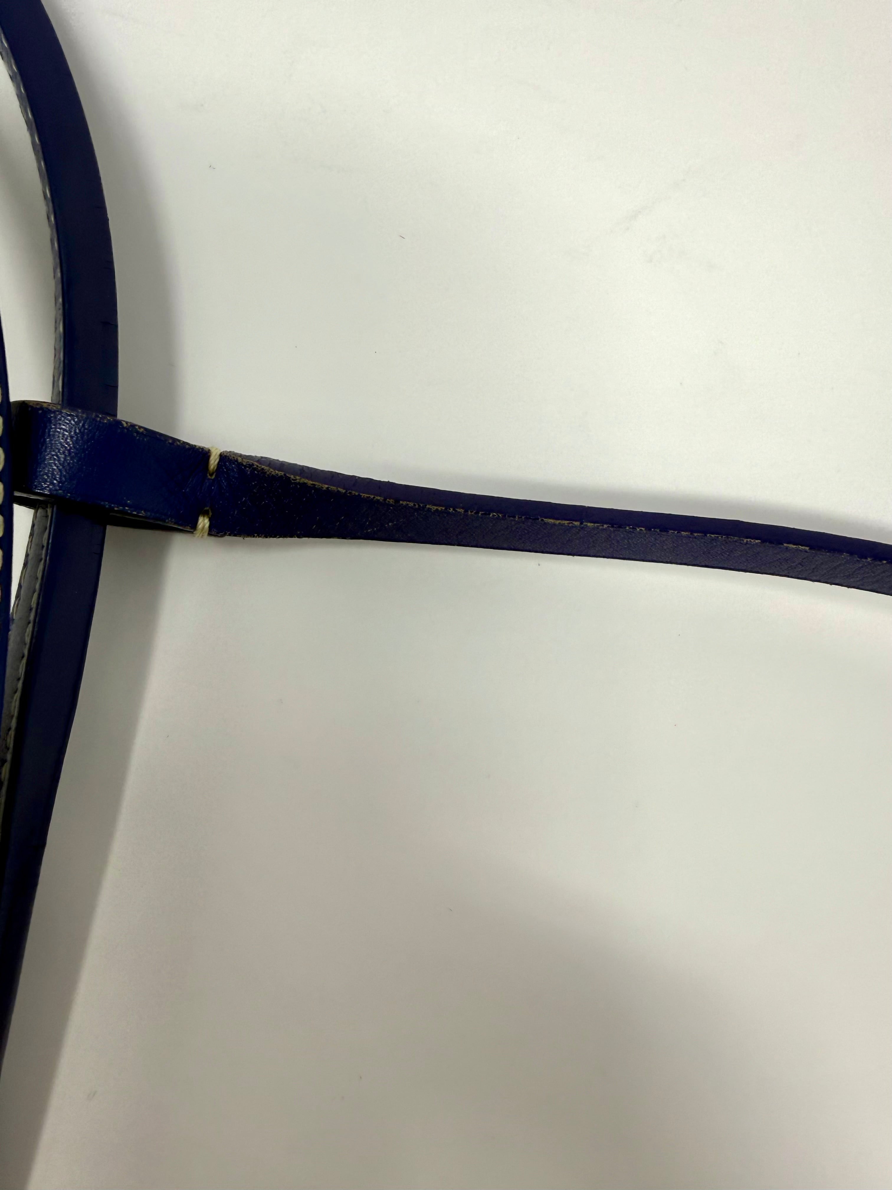 Goyard Saint Louis PM Tote – Navy Bleu Marine with attached pouch