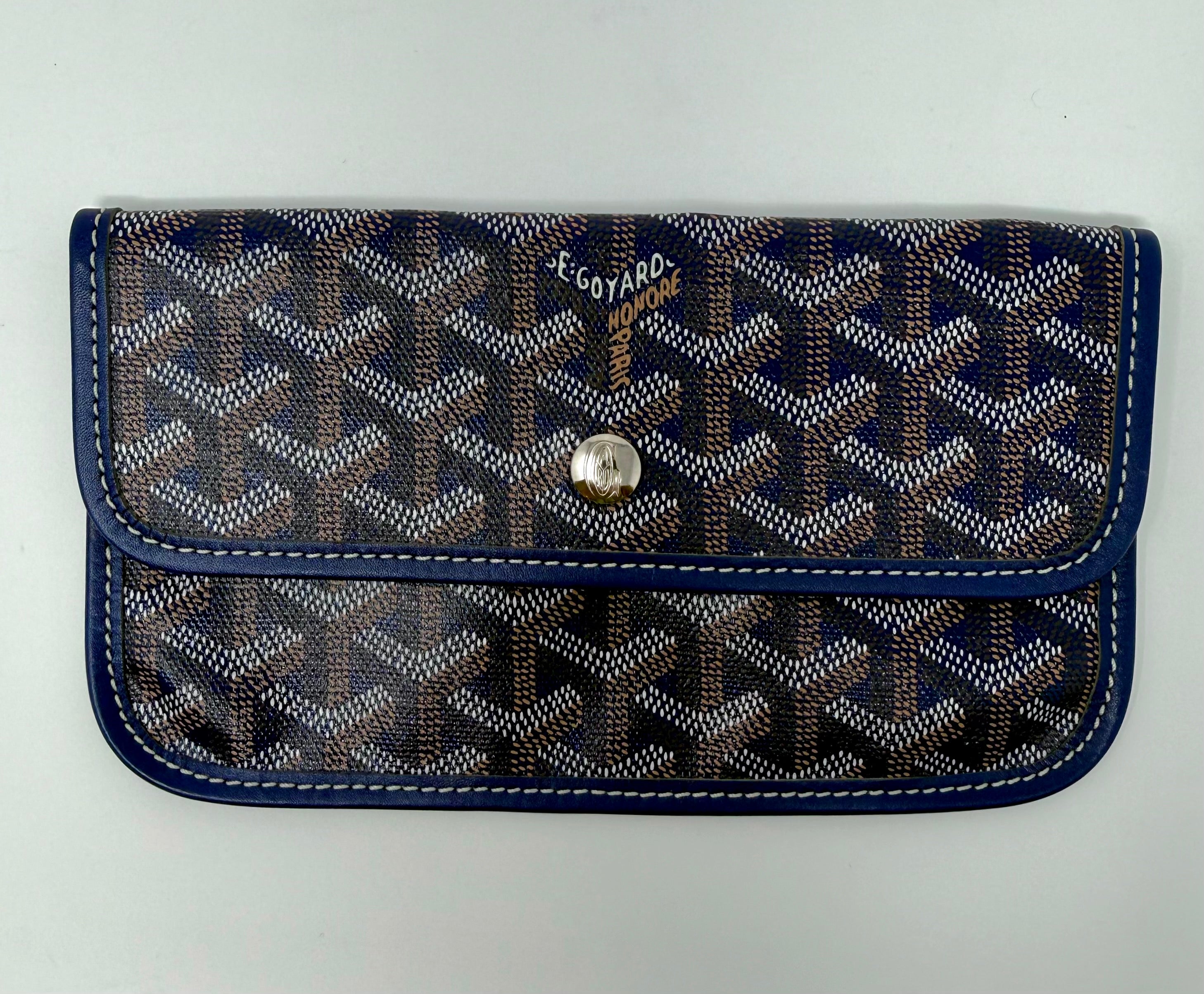 Goyard Saint Louis PM Tote – Navy Bleu Marine with attached pouch