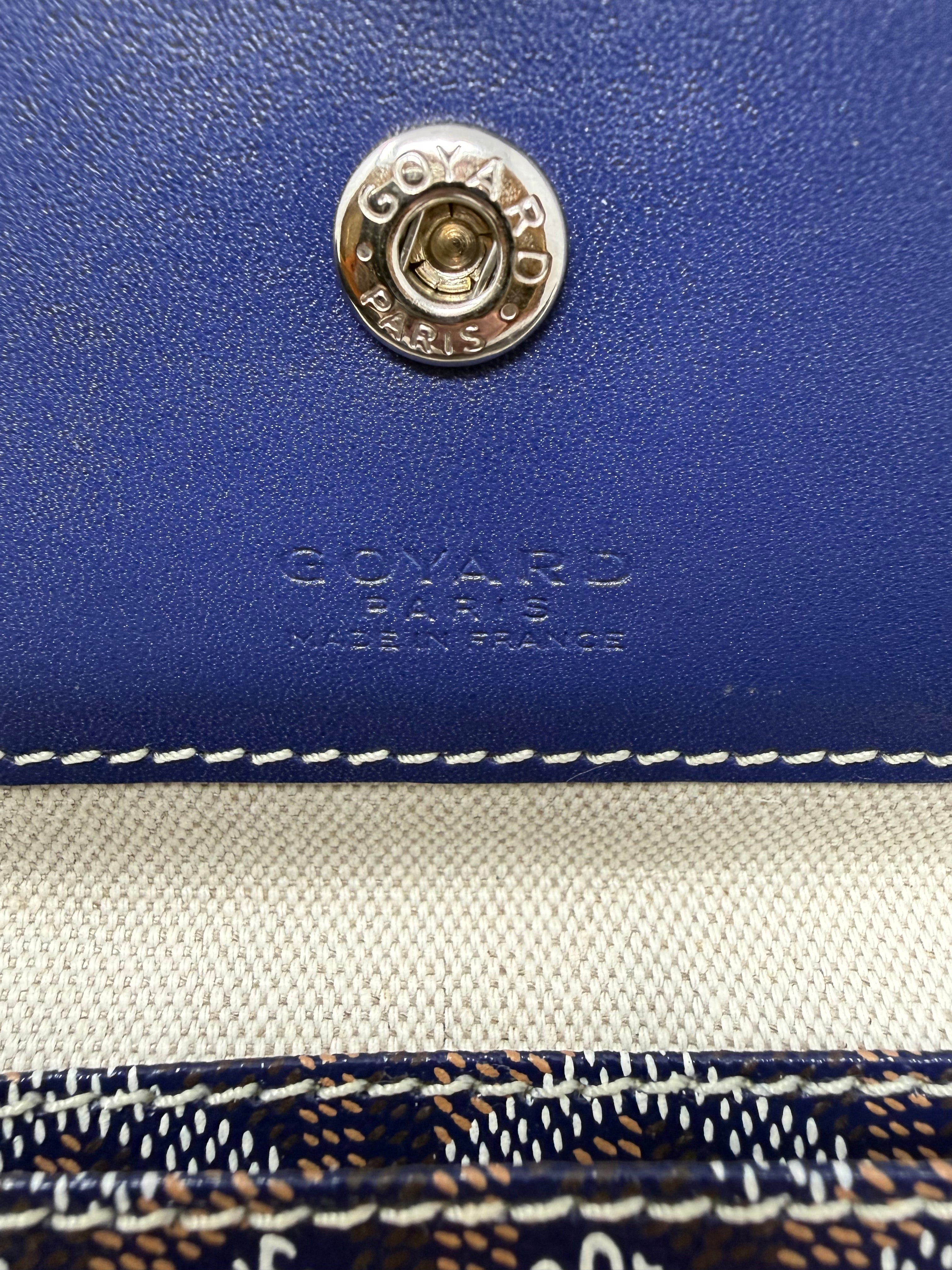 Goyard Saint Louis PM Tote – Navy Bleu Marine with attached pouch