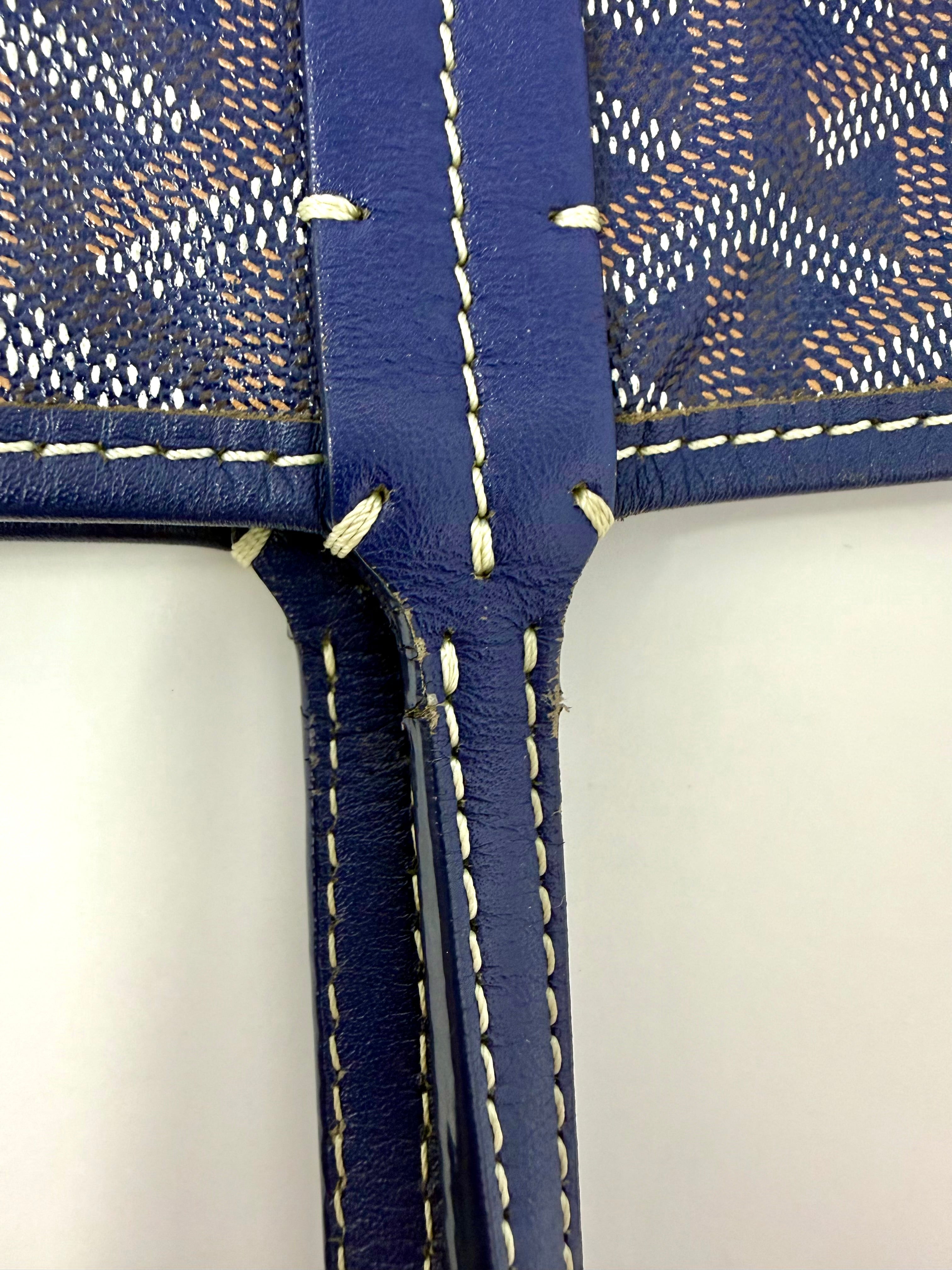 Goyard Saint Louis PM Tote -  Navy Bleu Marine with Pouch