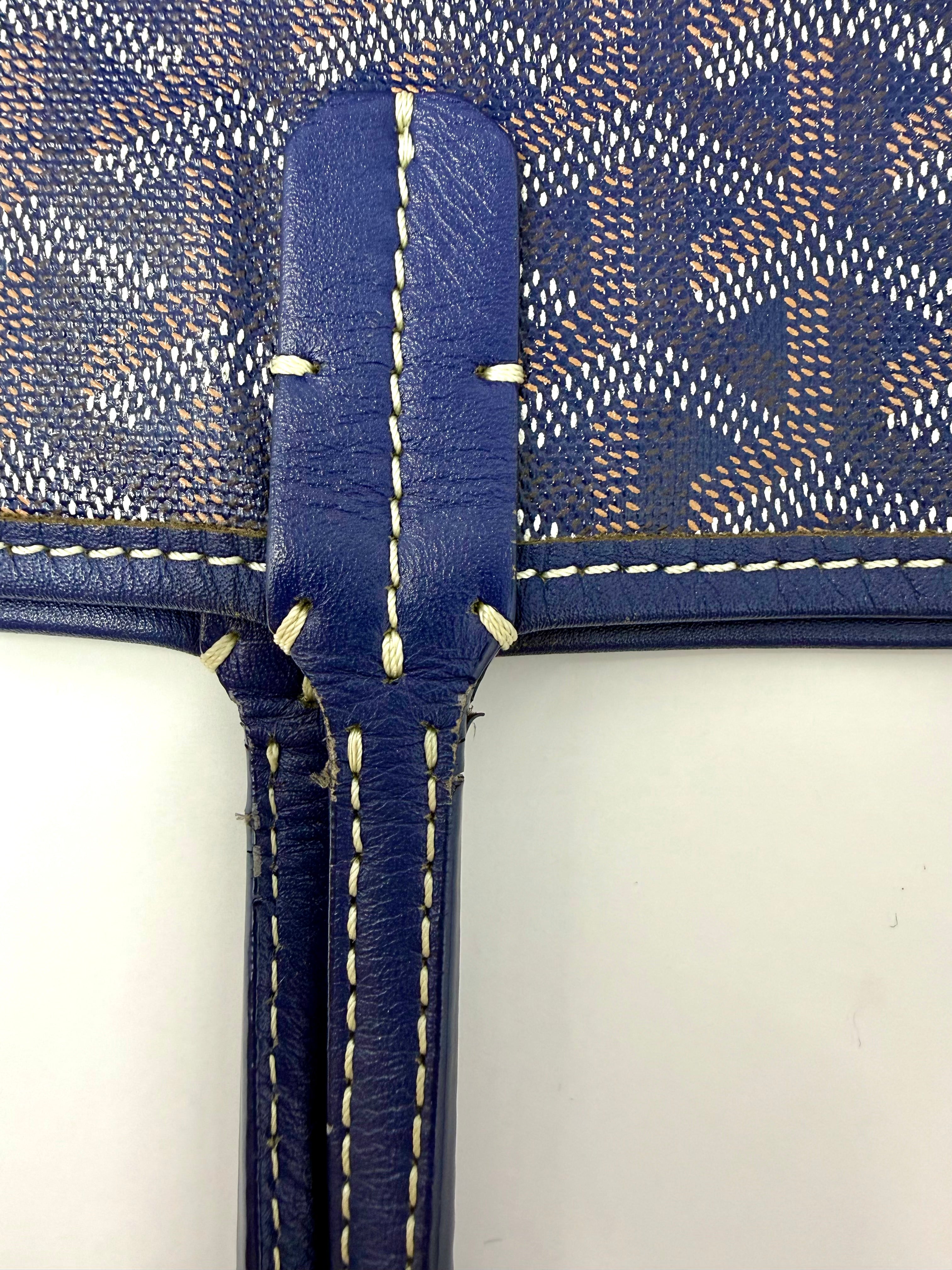 Goyard Saint Louis PM Tote -  Navy Bleu Marine with Pouch