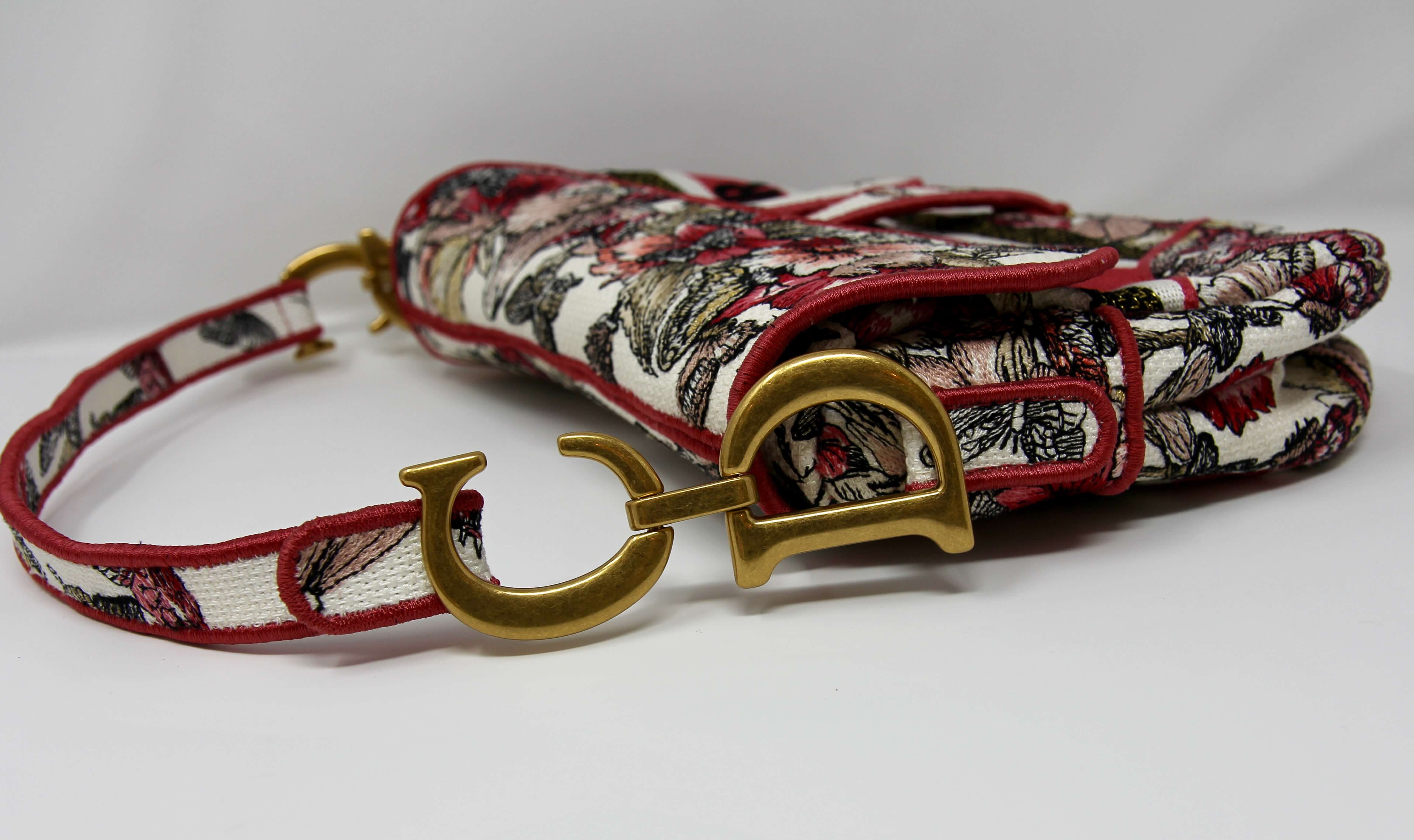 Christian Dior - Medium Saddle Bag – Multicolor Butterfly Embroidery