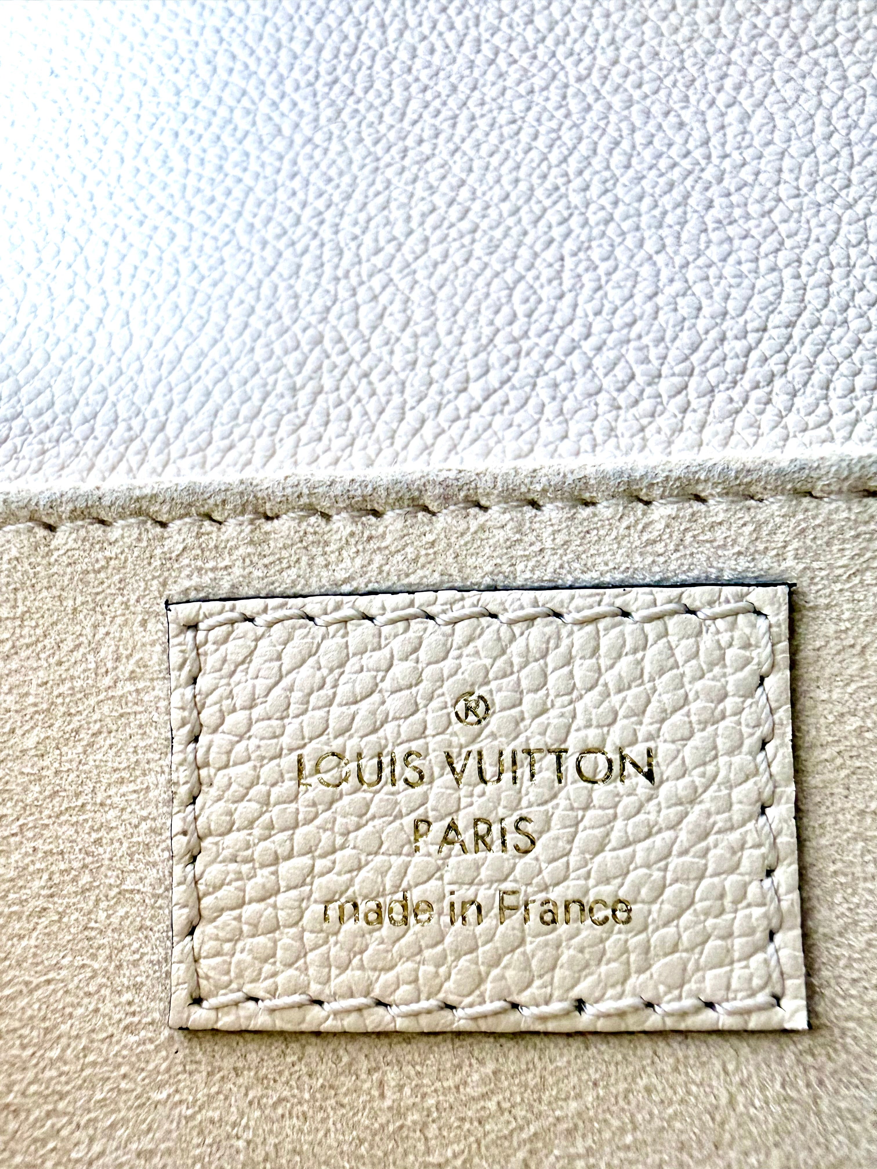 Louis Vuitton East West Pochette Métis – Monogram Empreinte Leather (Creme Beige) with Gold Hardware