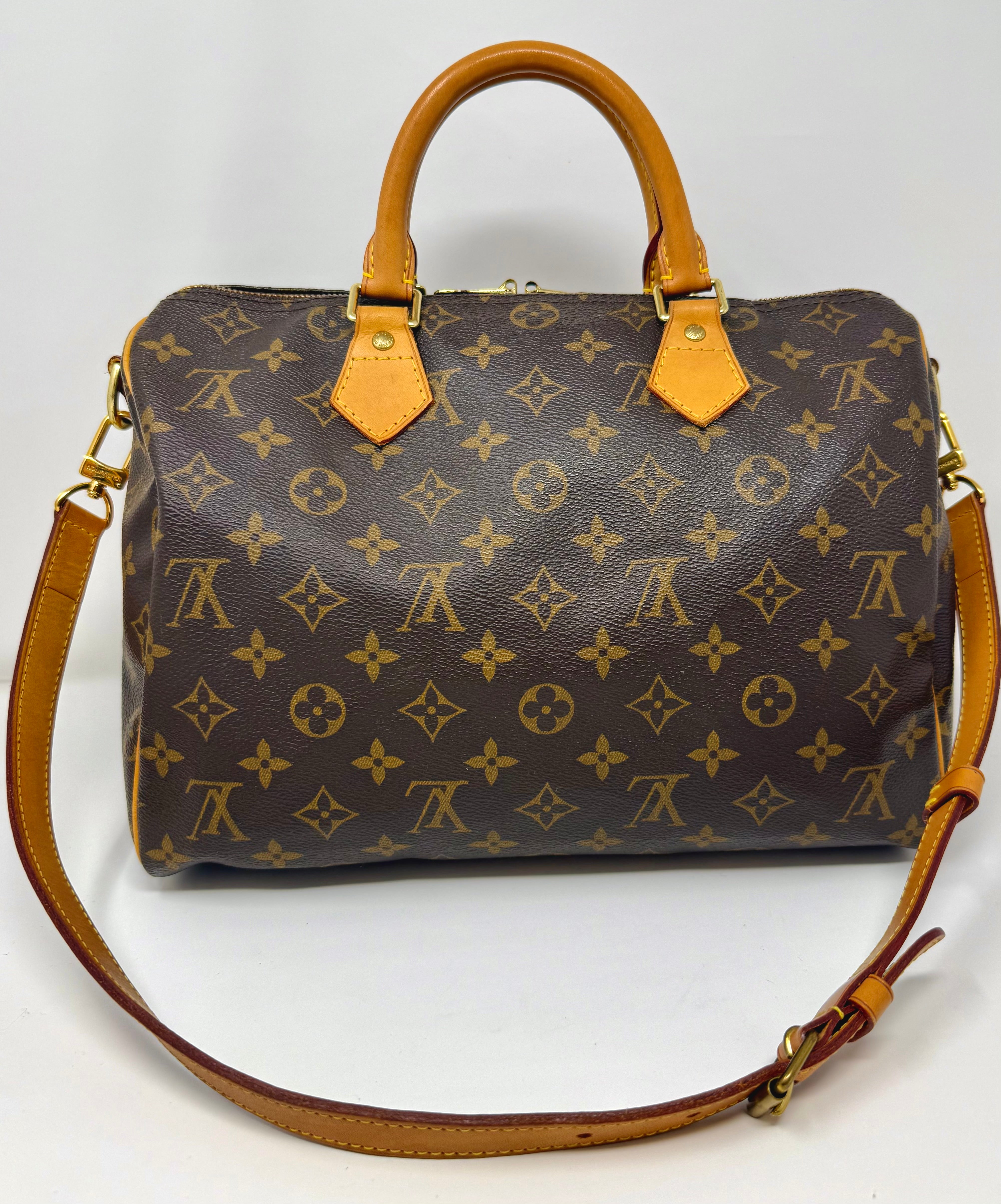 Louis Vuitton Speedy 30 Bandoulière – Classic Monogram Crossbody, 2013