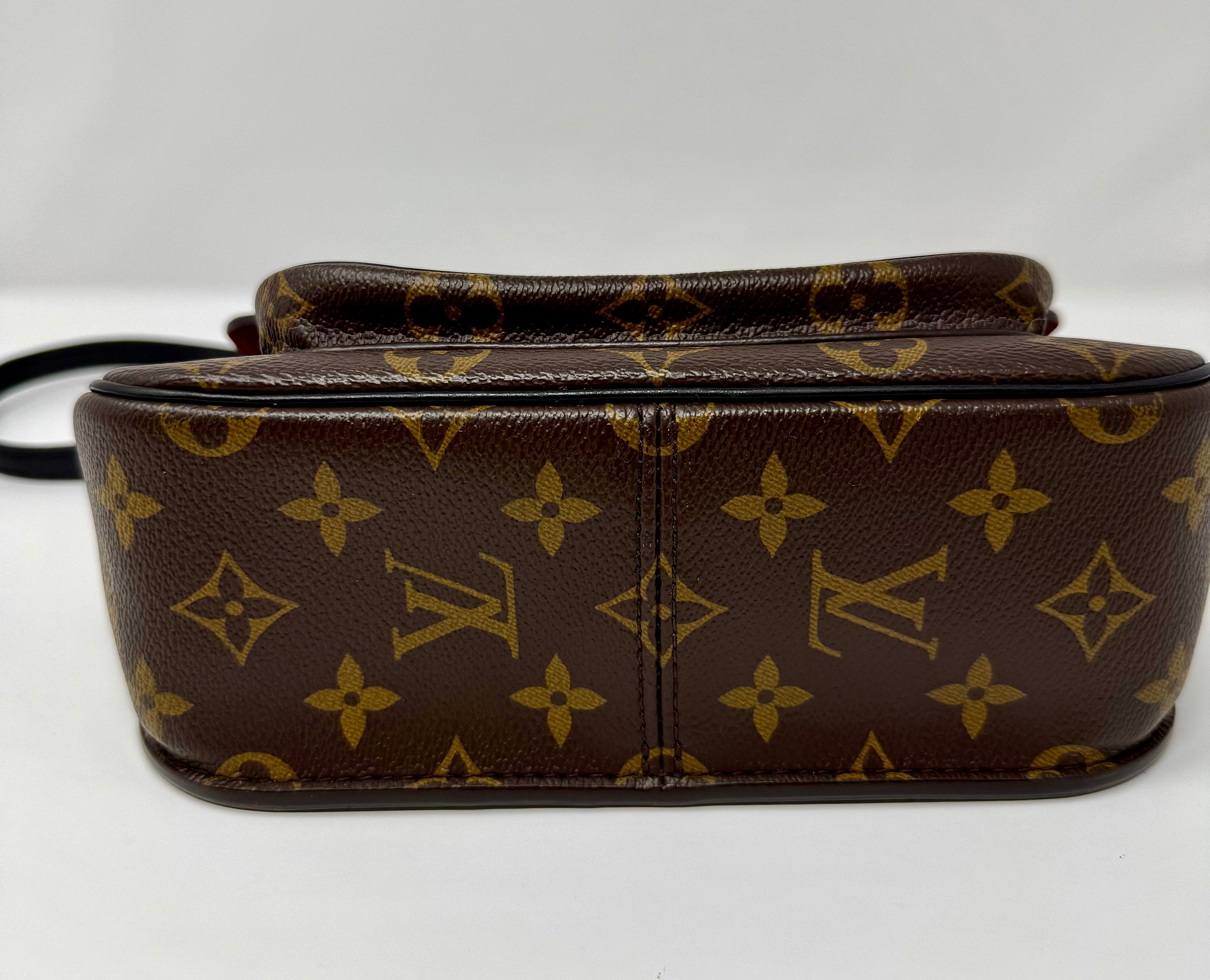 Louis Vuitton Passy – Monogram Canvas, Black Leather Trim, Gold Hardware