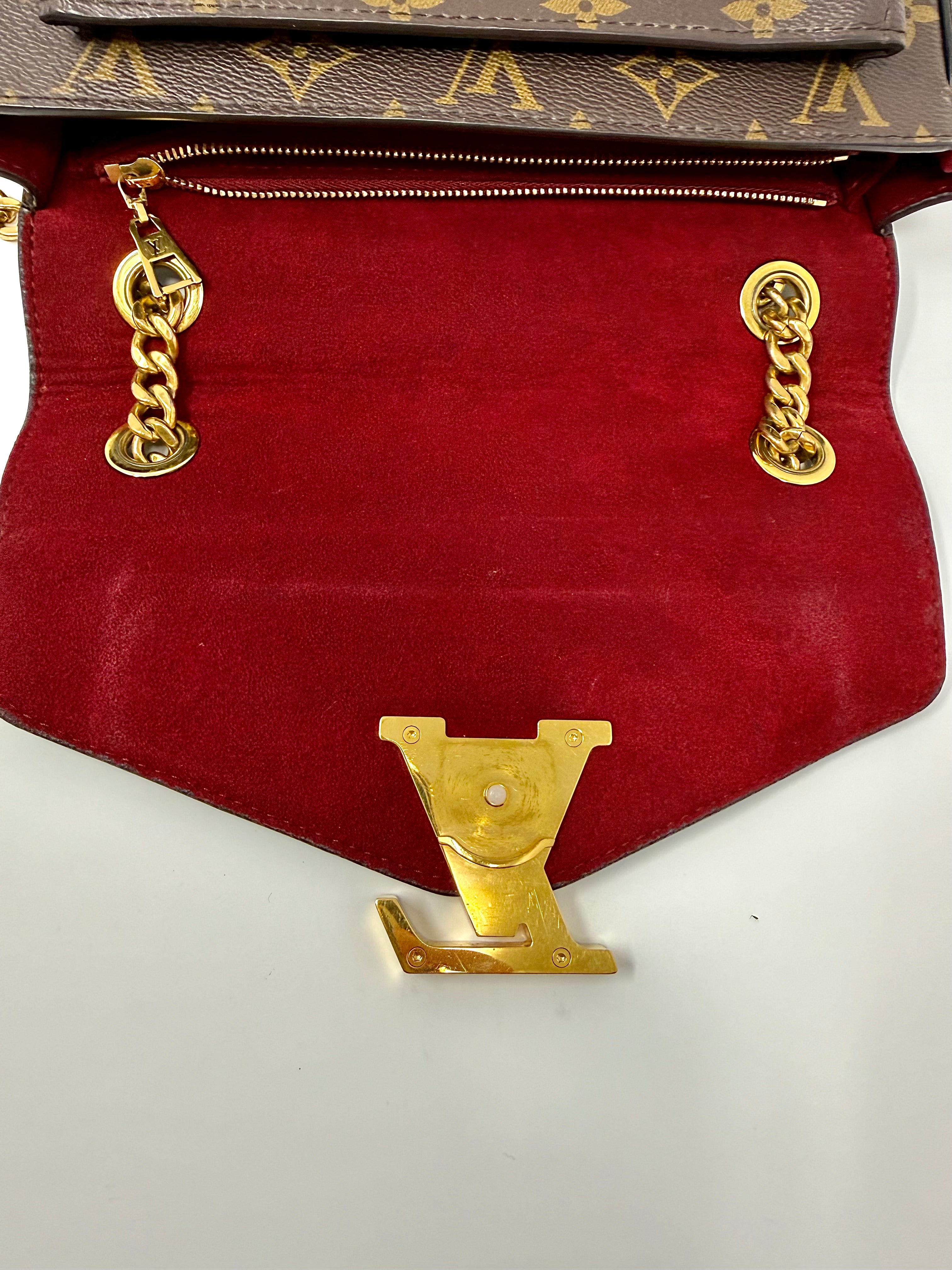 Louis Vuitton Passy – Monogram Canvas, Black Leather Trim, Gold Hardware