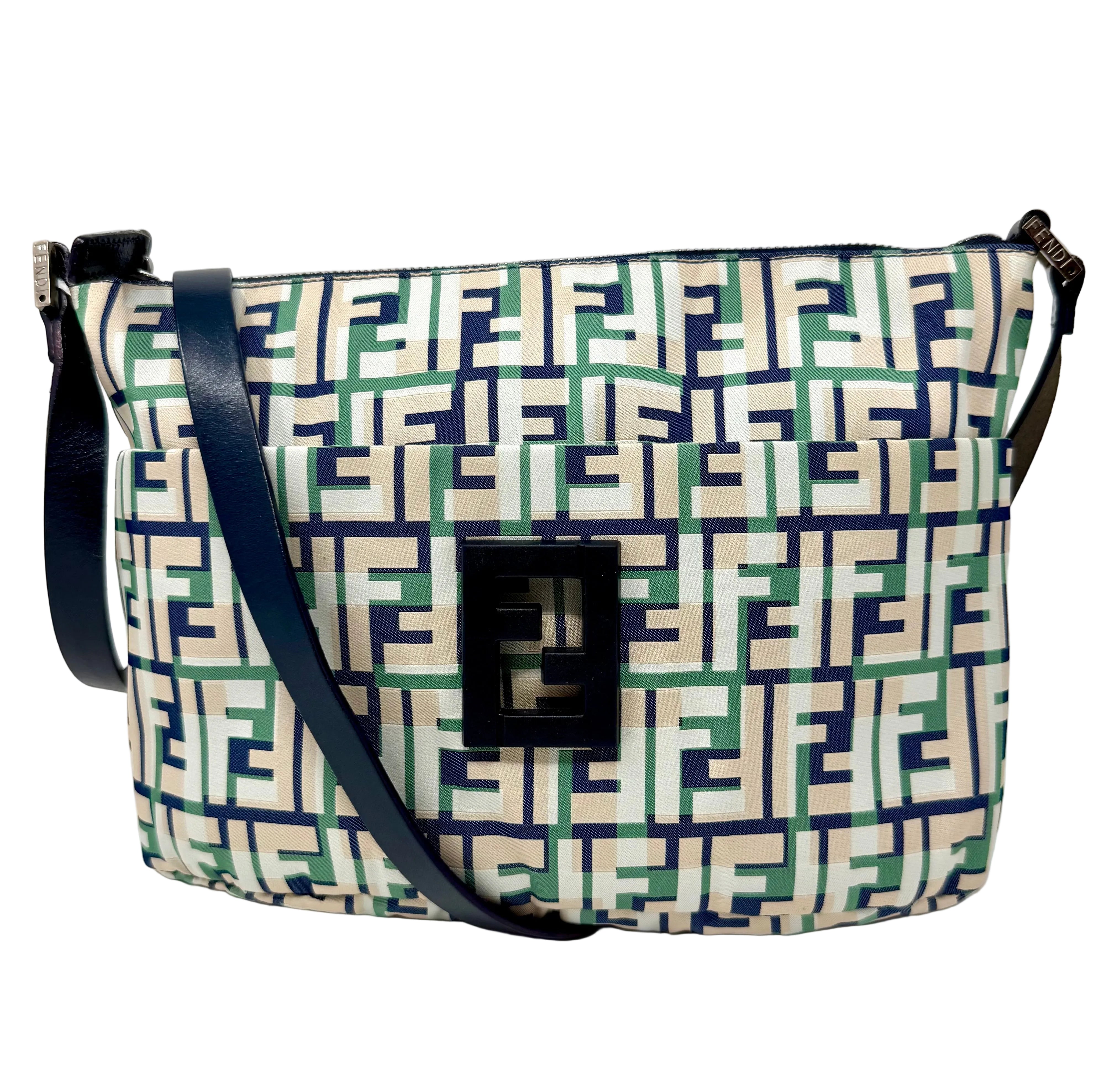 Fendi Multicolor FF Print Canvas Shoulder/ Crossbody Bag, Vintage Y2K