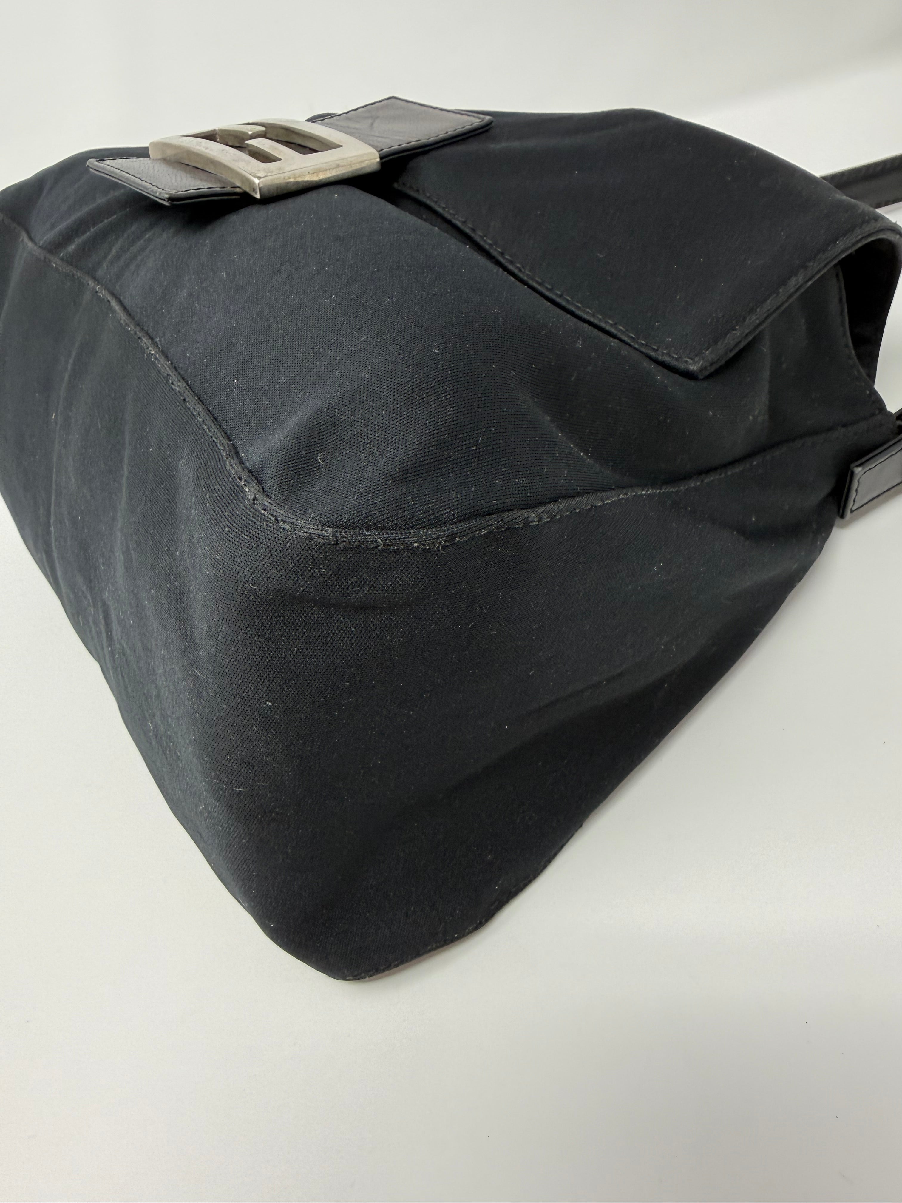 Fendi Neoprene Mama Baguette Shoulder Bag – Black, Vintage Y2K