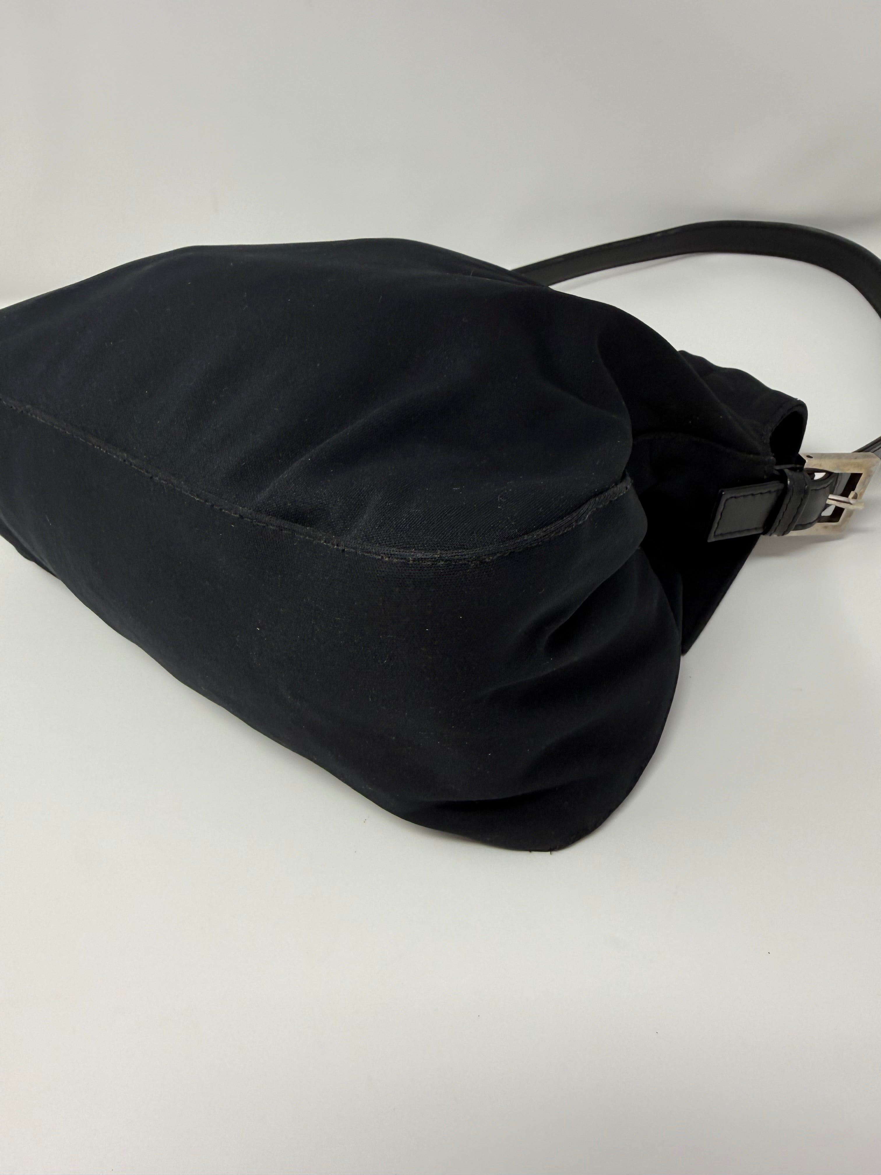 Fendi Neoprene Mama Baguette Shoulder Bag – Black, Vintage Y2K
