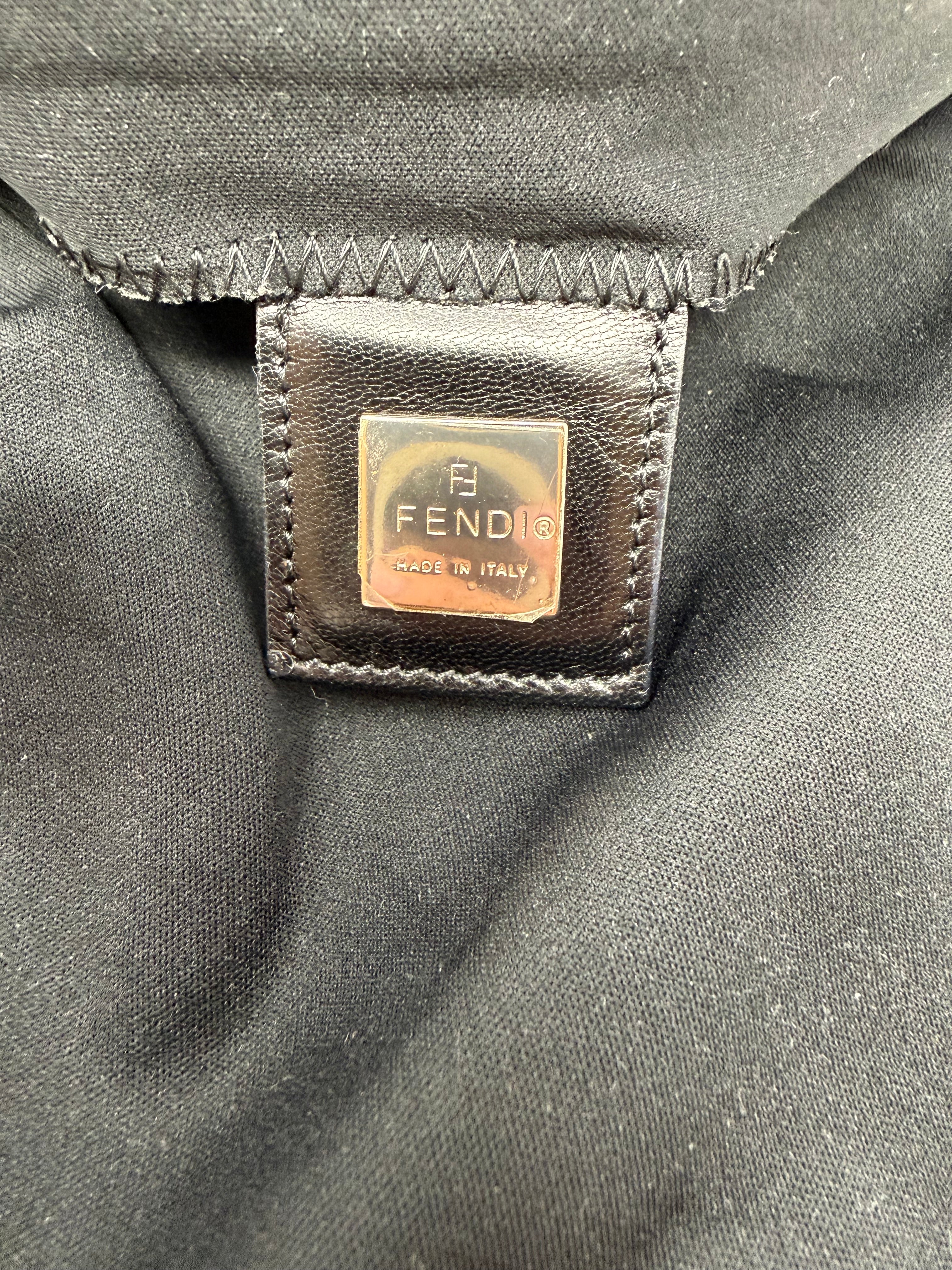 Fendi Neoprene Mama Baguette Shoulder Bag – Black, Vintage Y2K