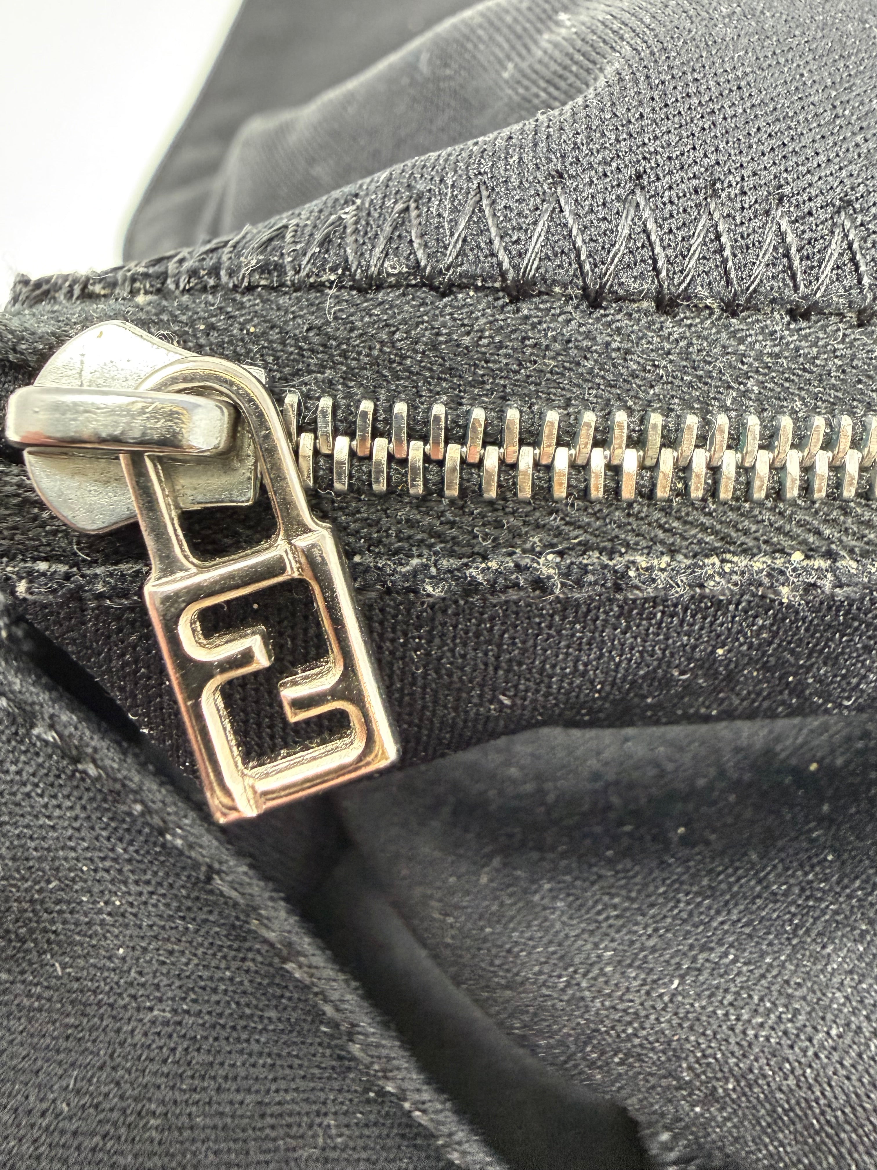 Fendi Neoprene Mama Baguette Shoulder Bag – Black, Vintage Y2K