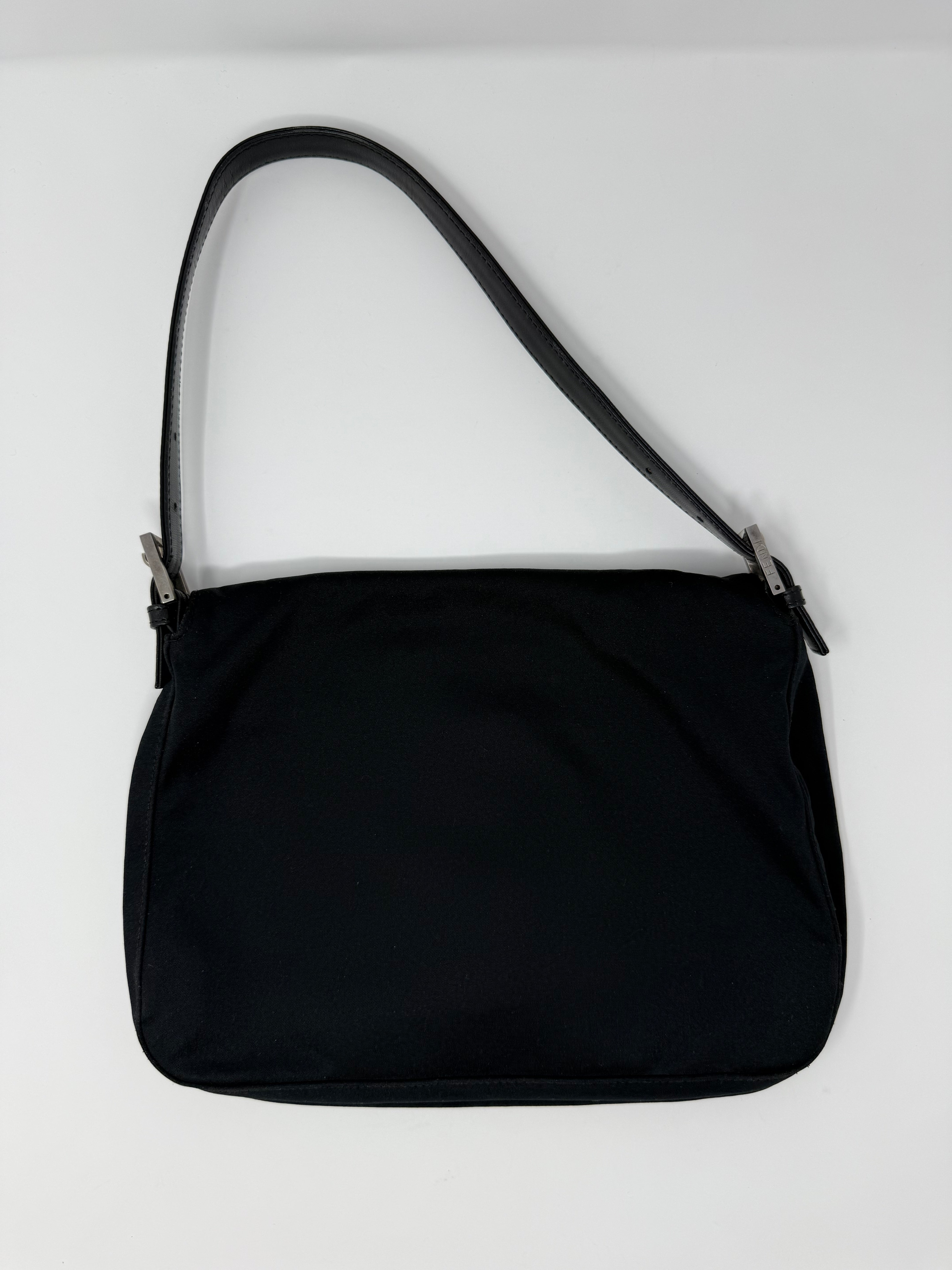 Fendi Neoprene Mama Baguette Shoulder Bag – Black, Vintage Y2K