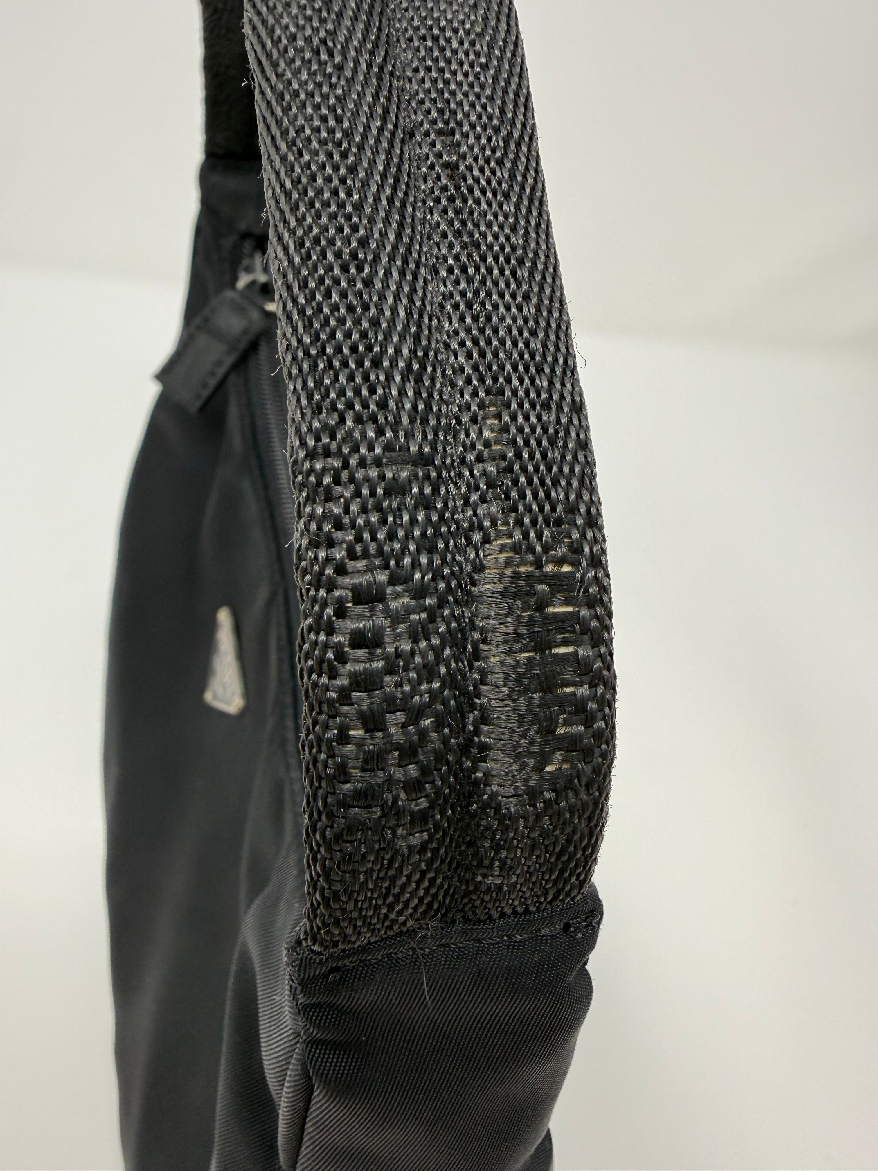 Prada Tessuto Nylon Sport Mini Shoulder Bag Black