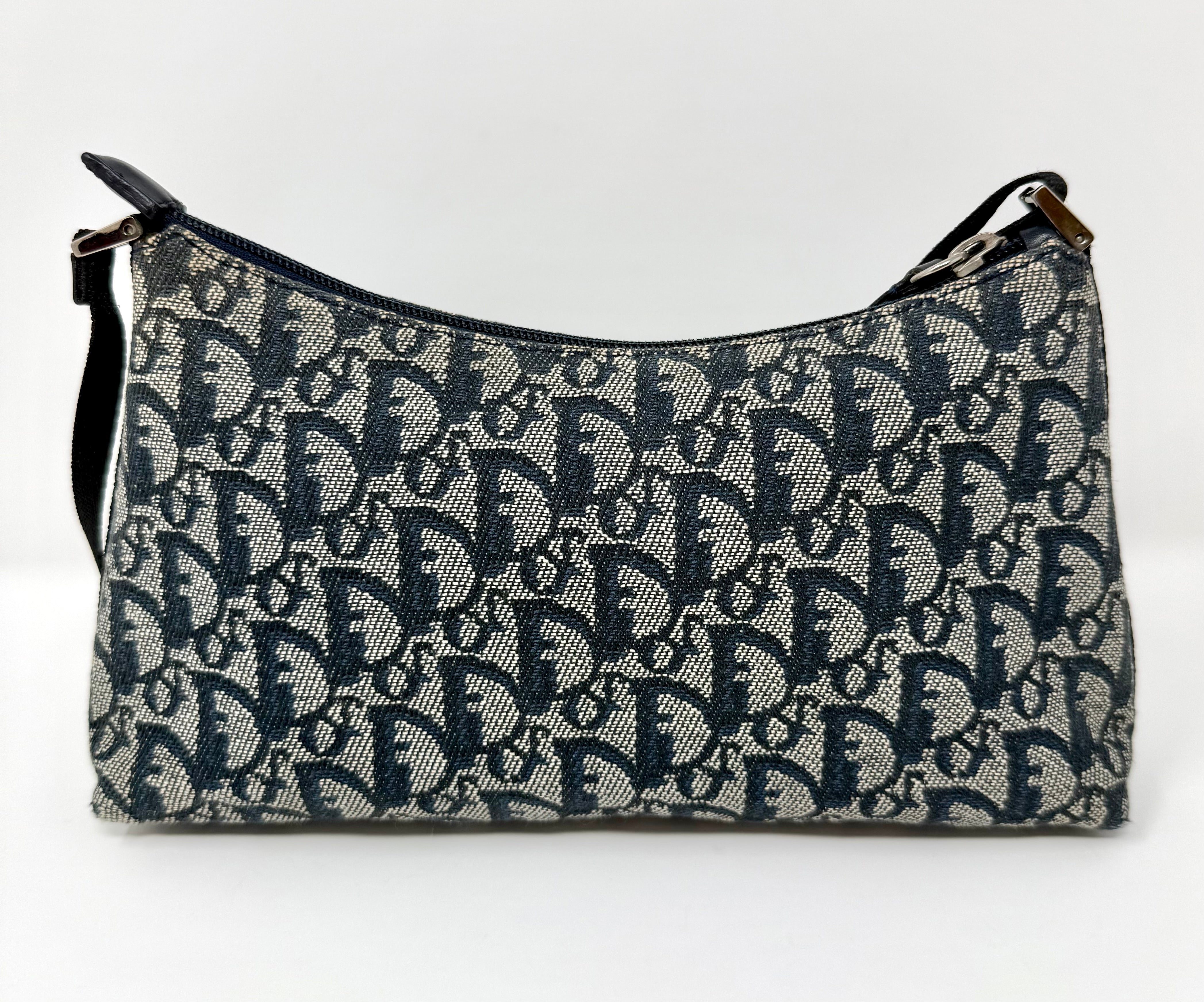 Christian Dior Vintage Diorissimo Trotter Pochette Shoulder Bag – Blue, 2002