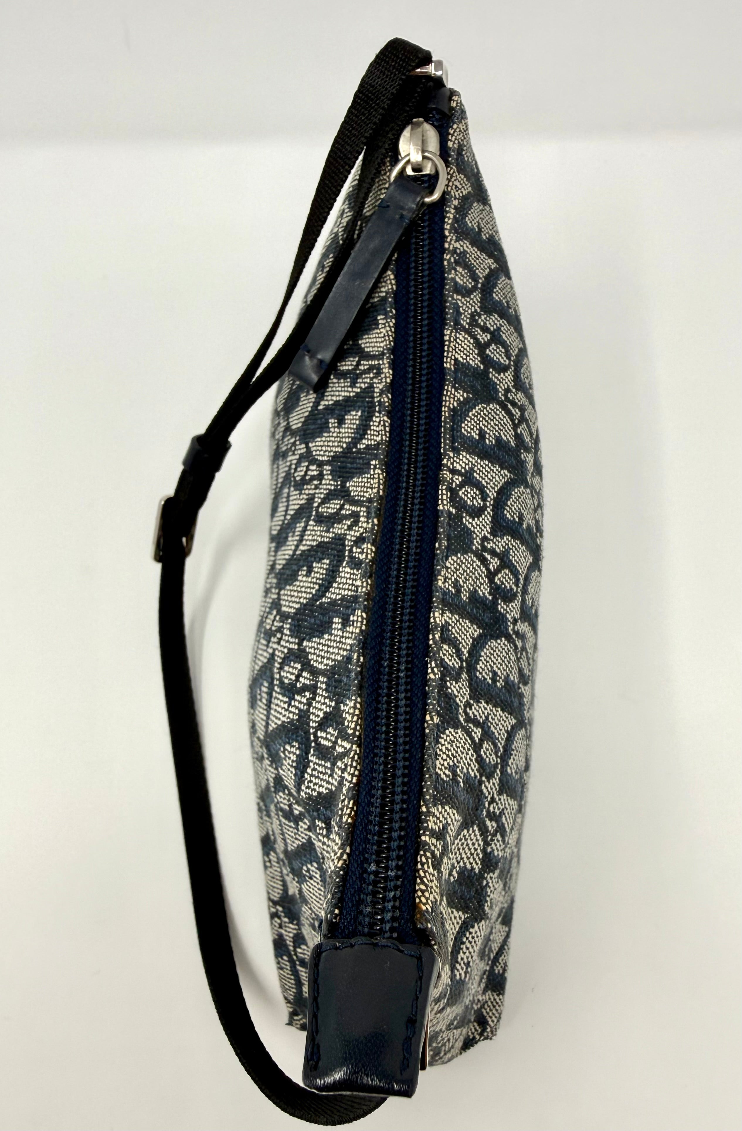 Christian Dior Vintage Diorissimo Trotter Pochette Shoulder Bag – Blue, 2002