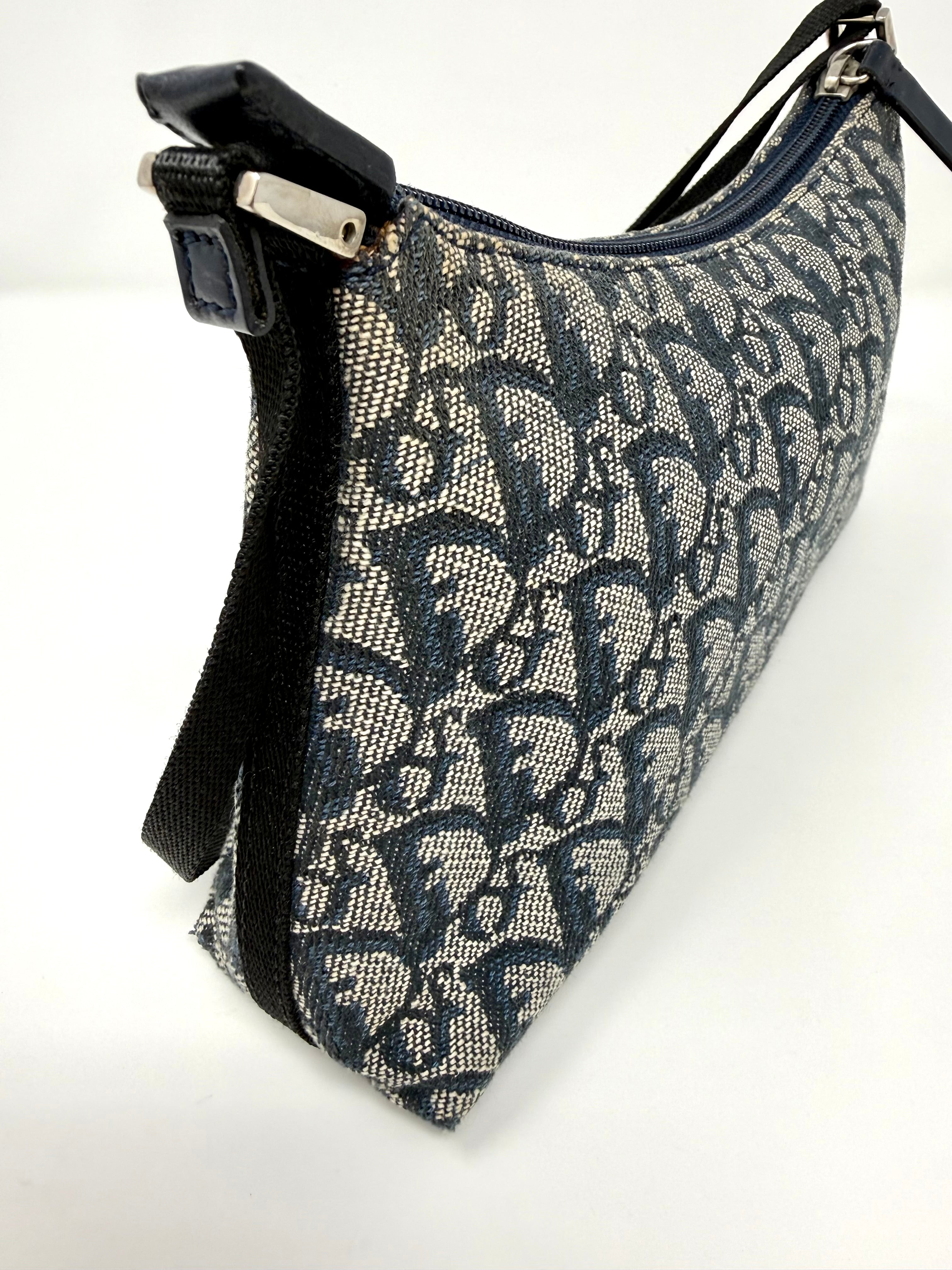 Christian Dior Vintage Diorissimo Trotter Pochette Shoulder Bag – Blue, 2002