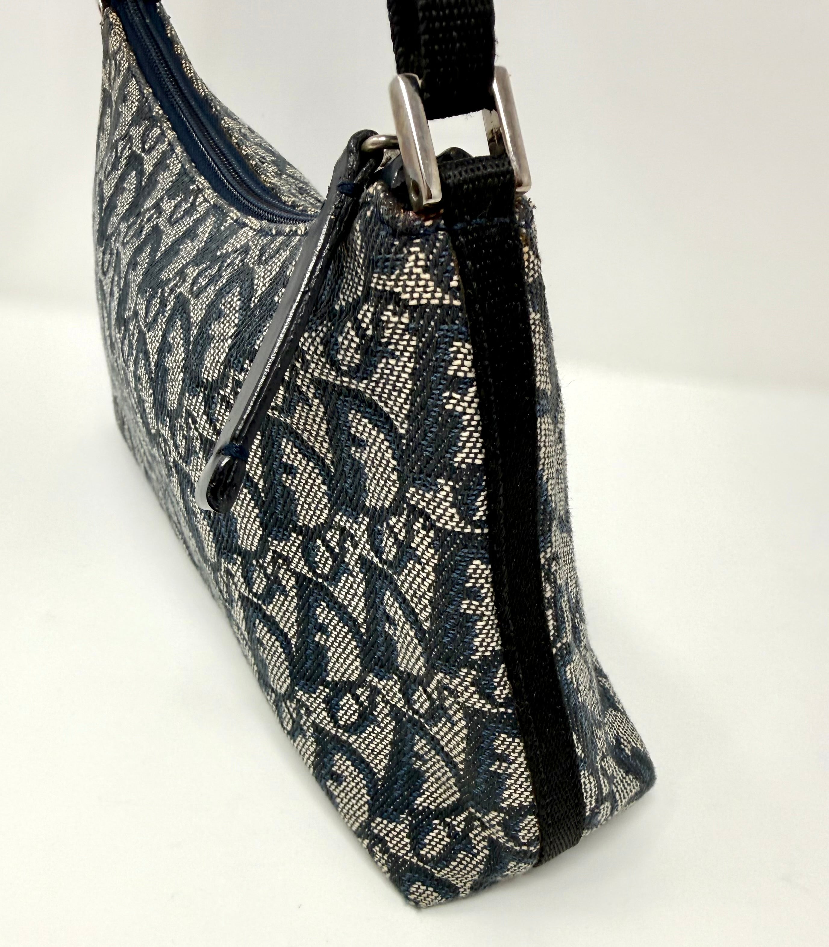 Christian Dior Vintage Diorissimo Trotter Pochette Shoulder Bag – Blue, 2002