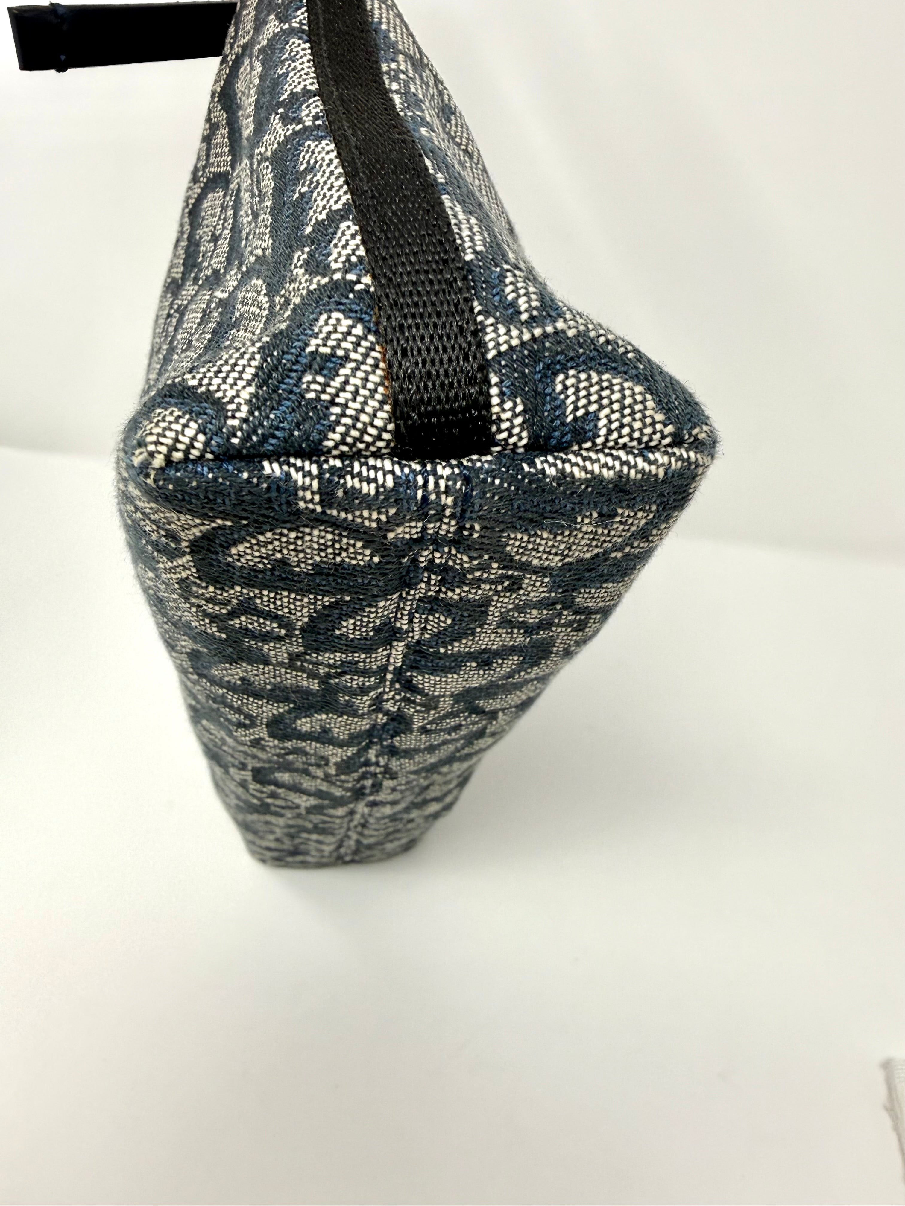 Christian Dior Vintage Diorissimo Trotter Pochette Shoulder Bag – Blue, 2002