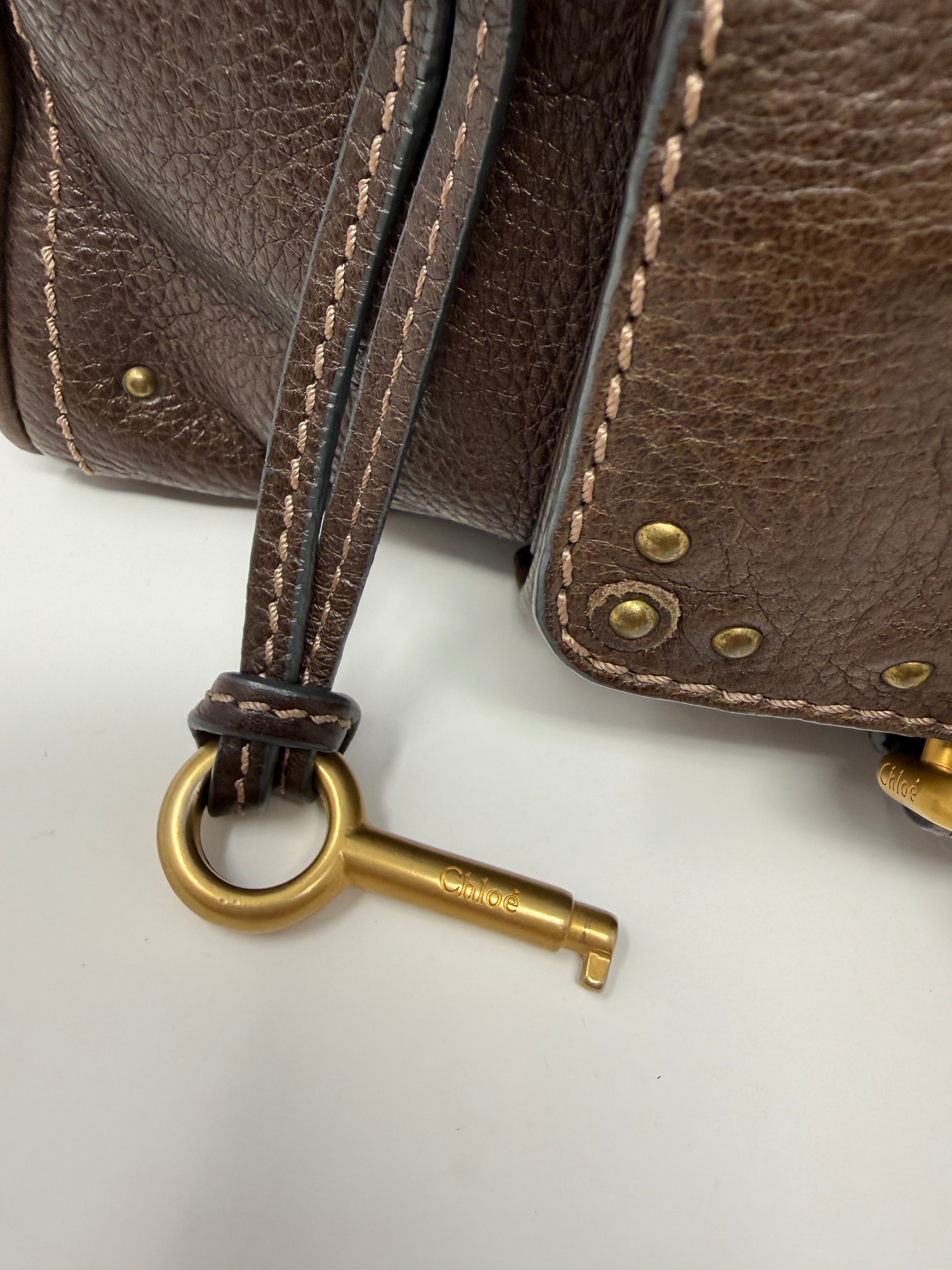 Vintage Chloé Paddington Front Pocket Satchel – Chocolate Brown Calfskin