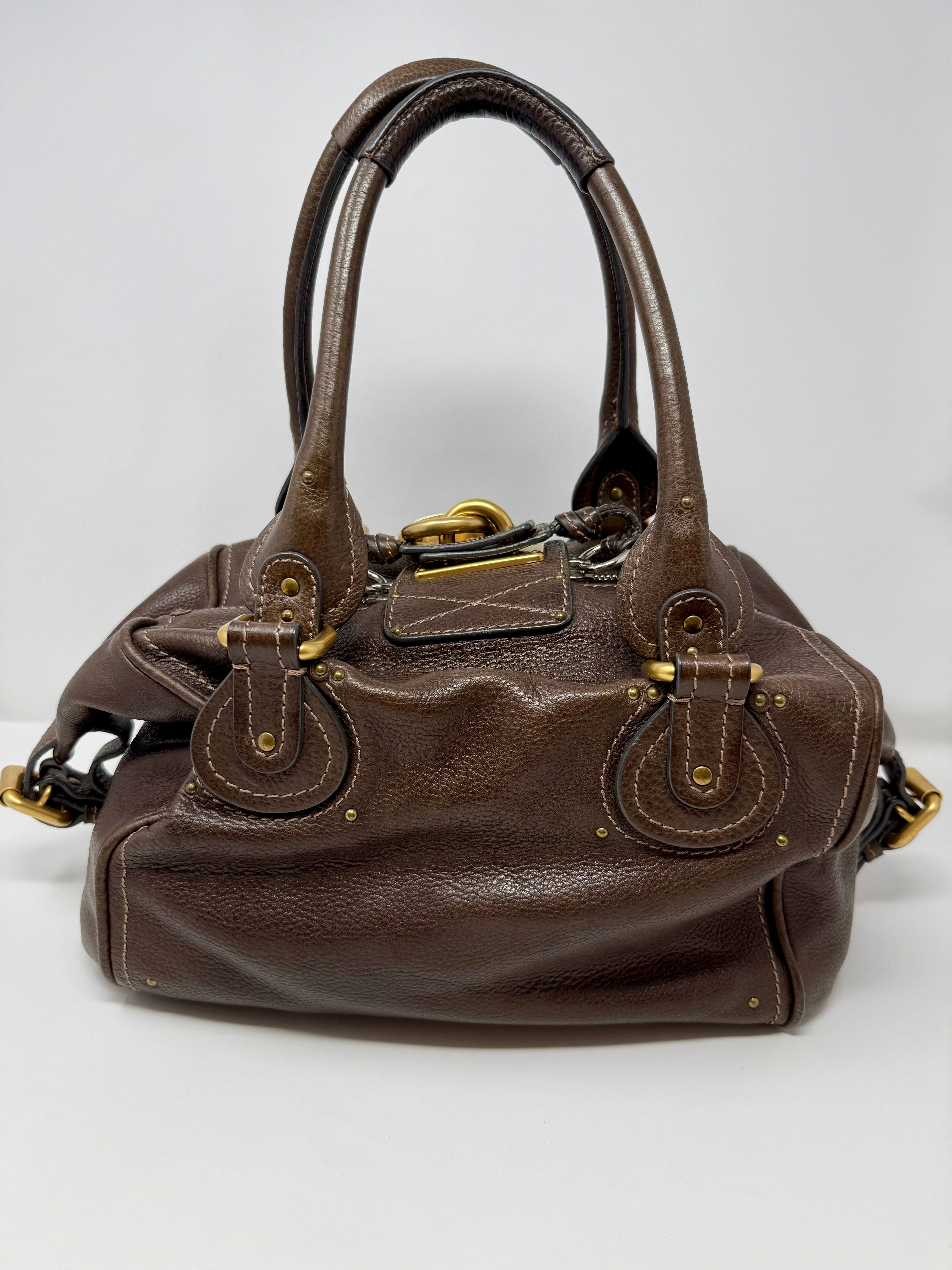 Vintage Chloé Paddington Front Pocket Satchel – Chocolate Brown Calfskin