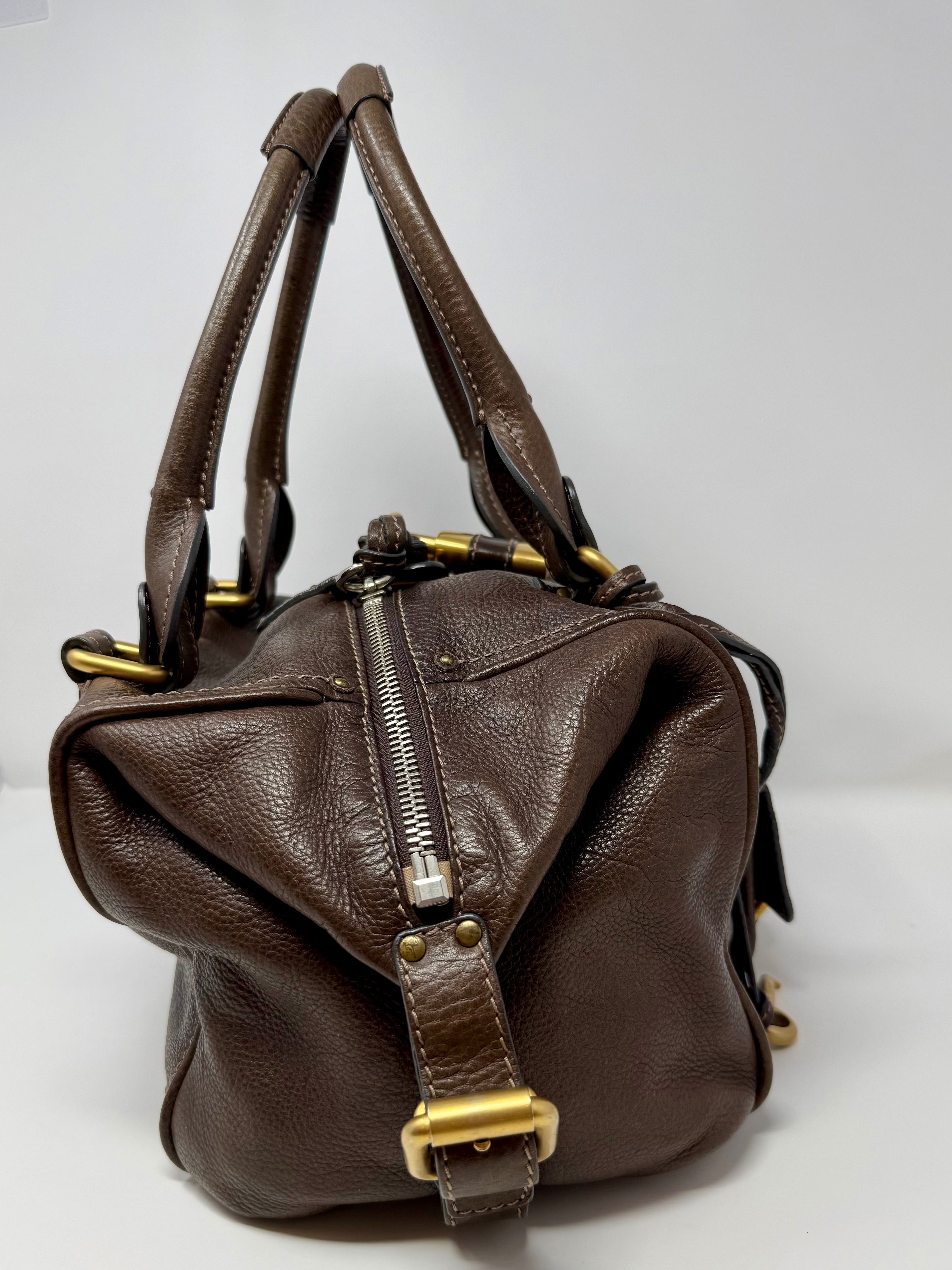 Vintage Chloé Paddington Front Pocket Satchel – Chocolate Brown Calfskin