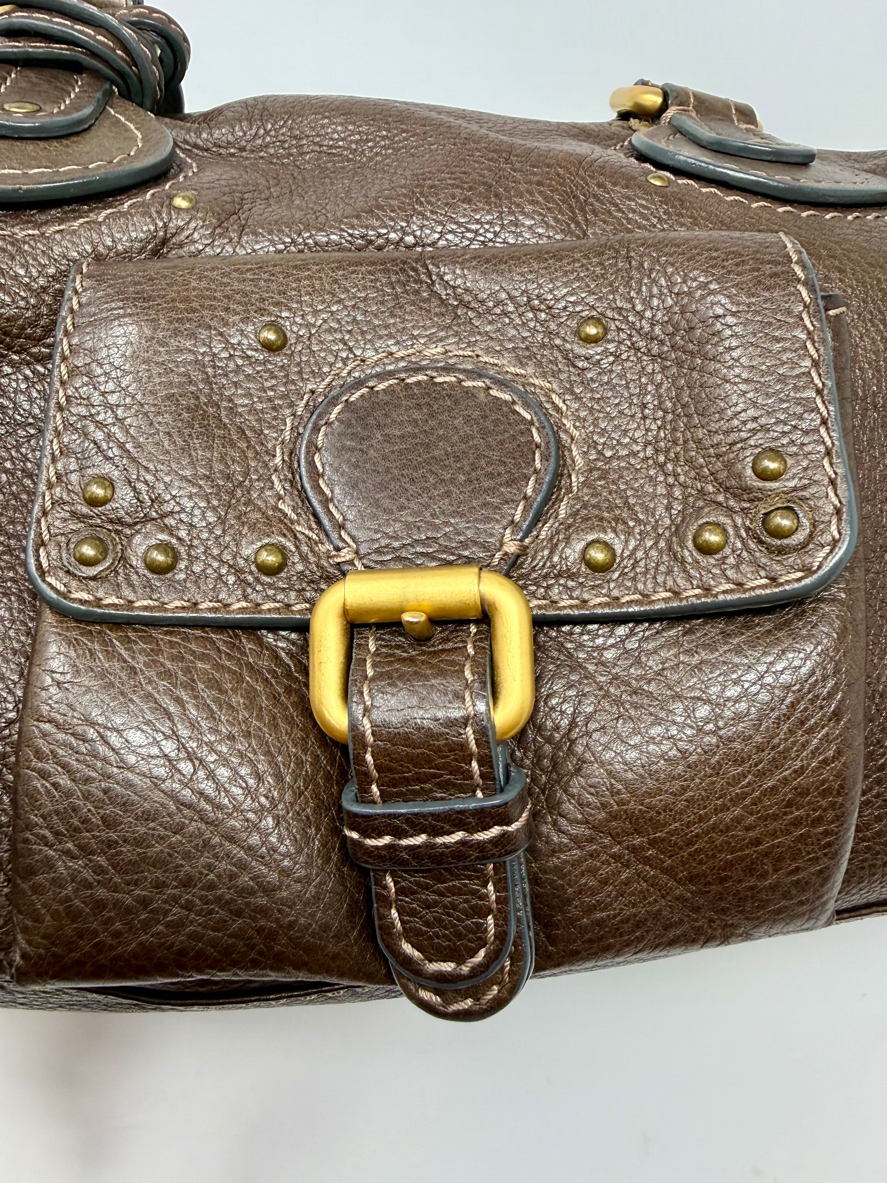 Vintage Chloé Paddington Front Pocket Satchel – Chocolate Brown Calfskin