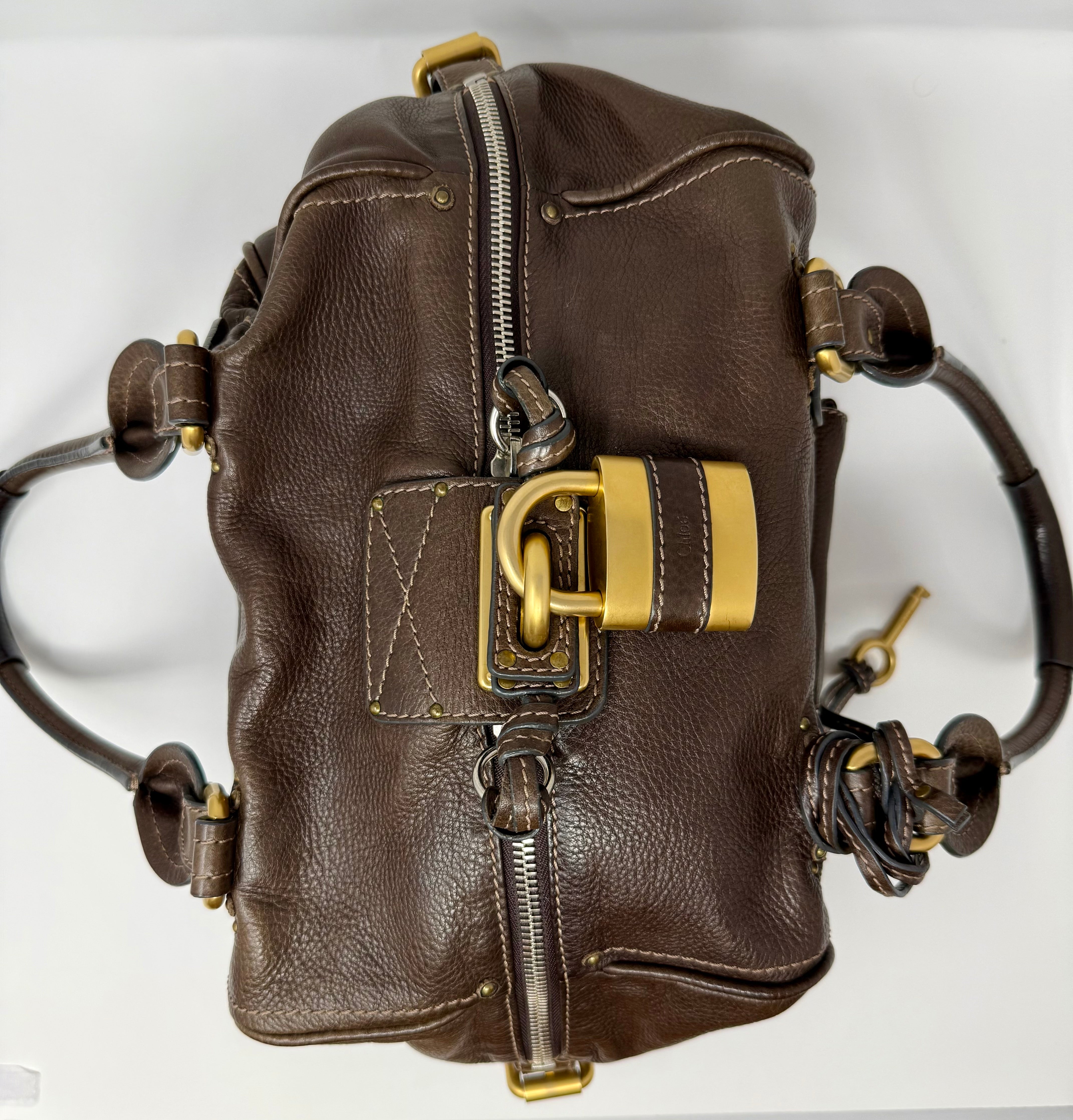 Vintage Chloé Paddington Front Pocket Satchel – Chocolate Brown Calfskin