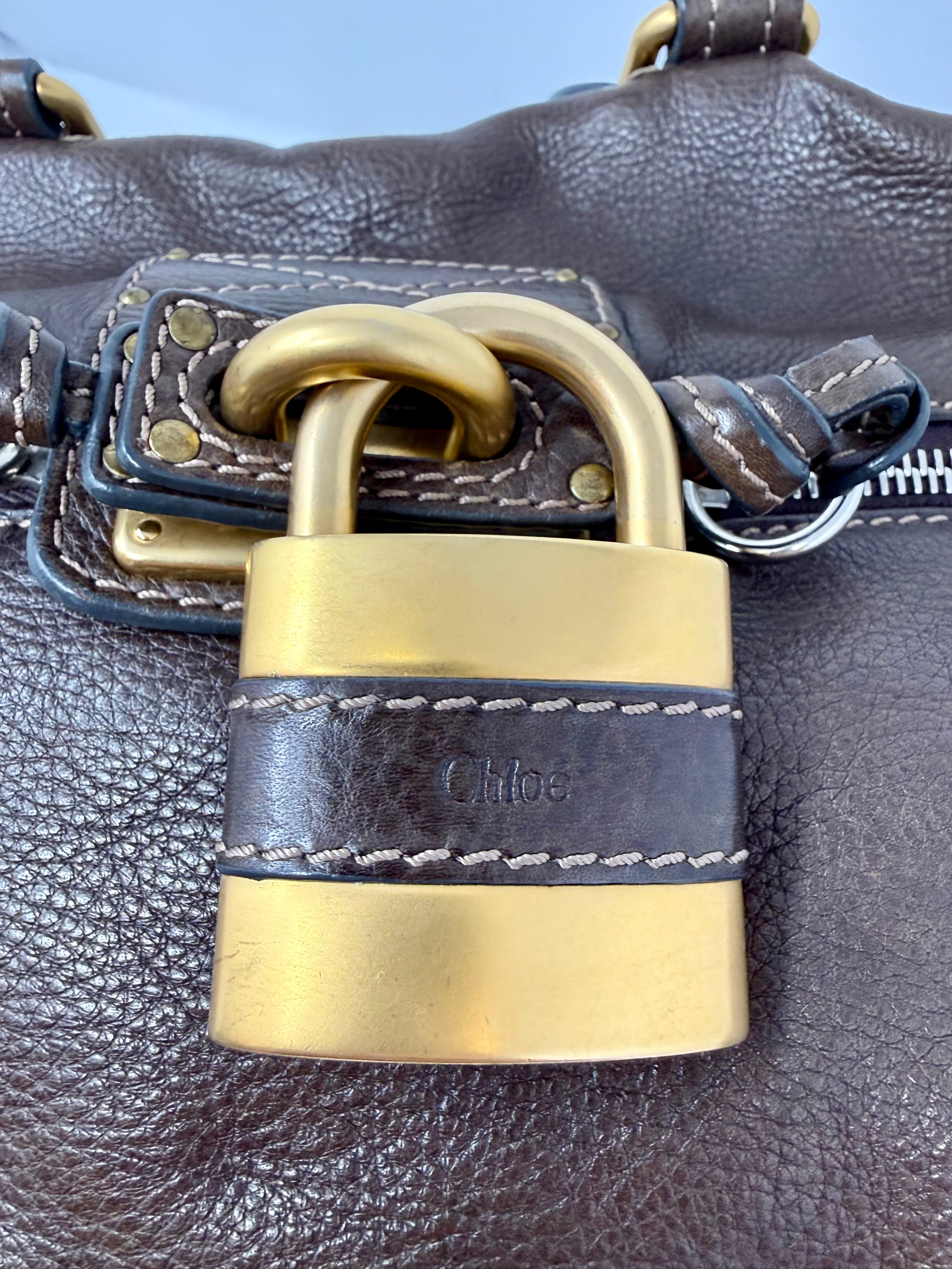 Vintage Chloé Paddington Front Pocket Satchel – Chocolate Brown Calfskin
