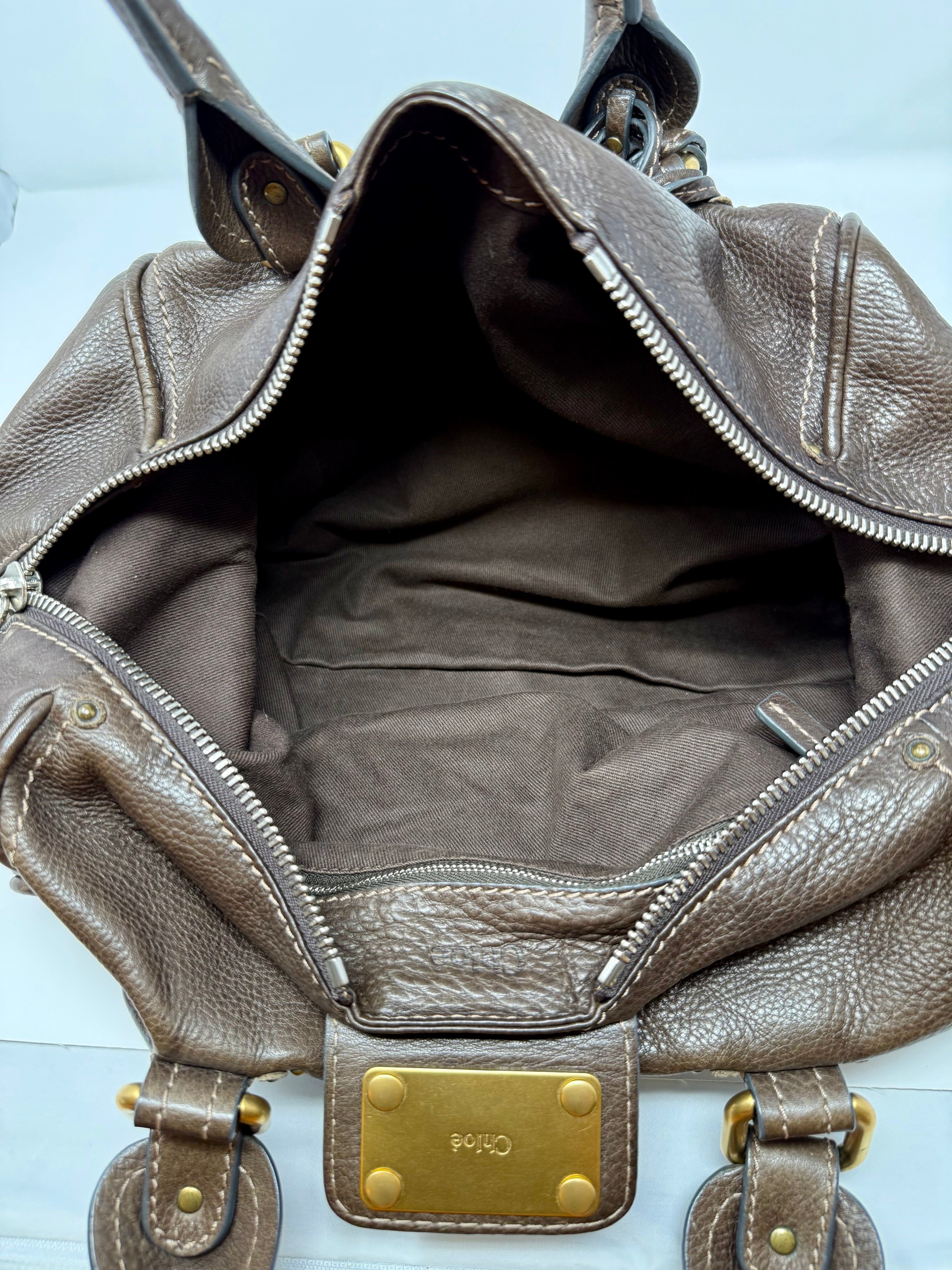 Vintage Chloé Paddington Front Pocket Satchel – Chocolate Brown Calfskin