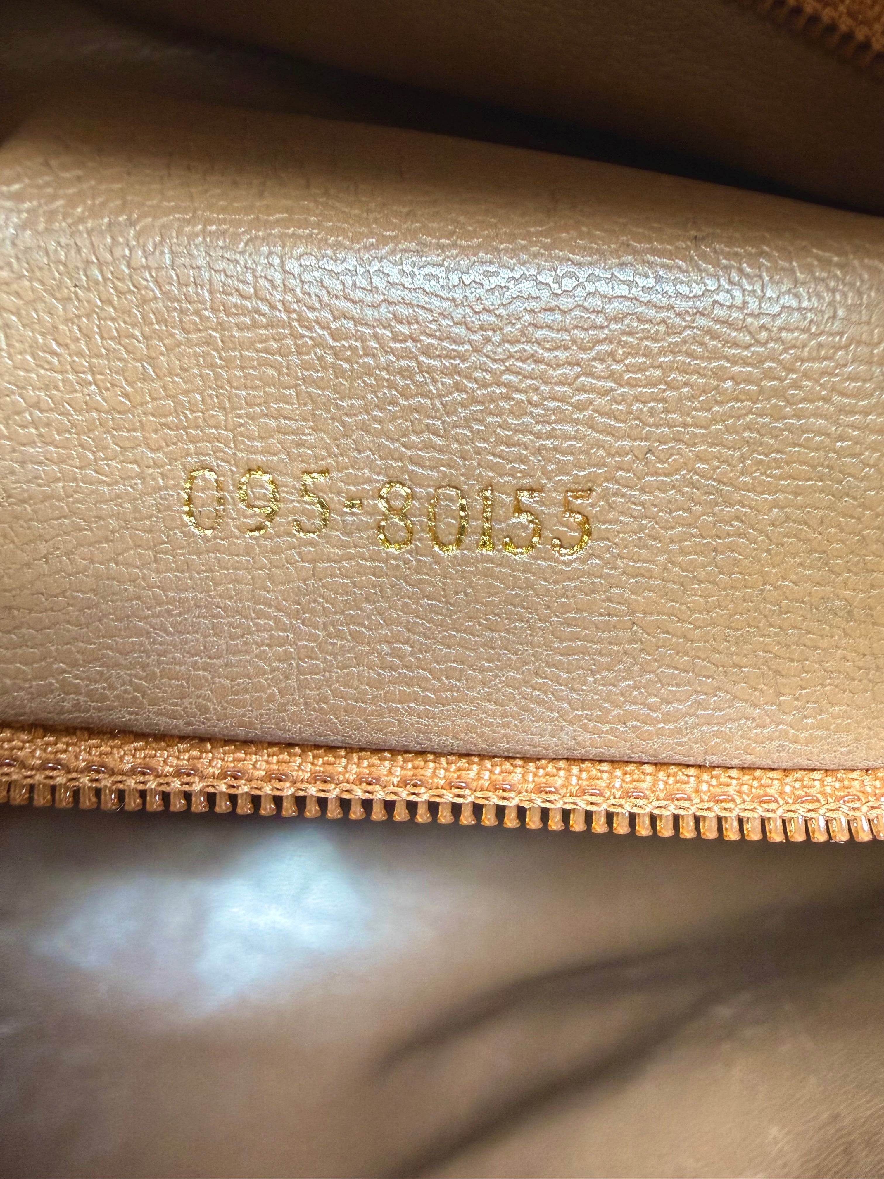 Fendi Rare Croc-Embossed Leather Bucket Bag – Cognac Brown, Vintage